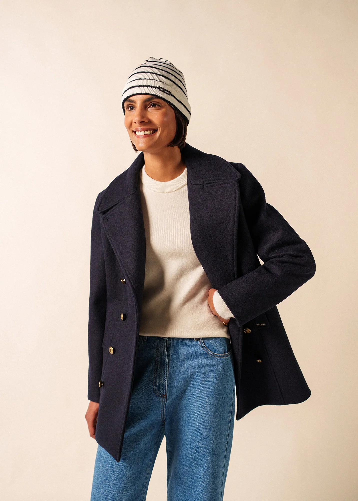 Bonnet Cartier (ECUME/NAVY) - Image 3