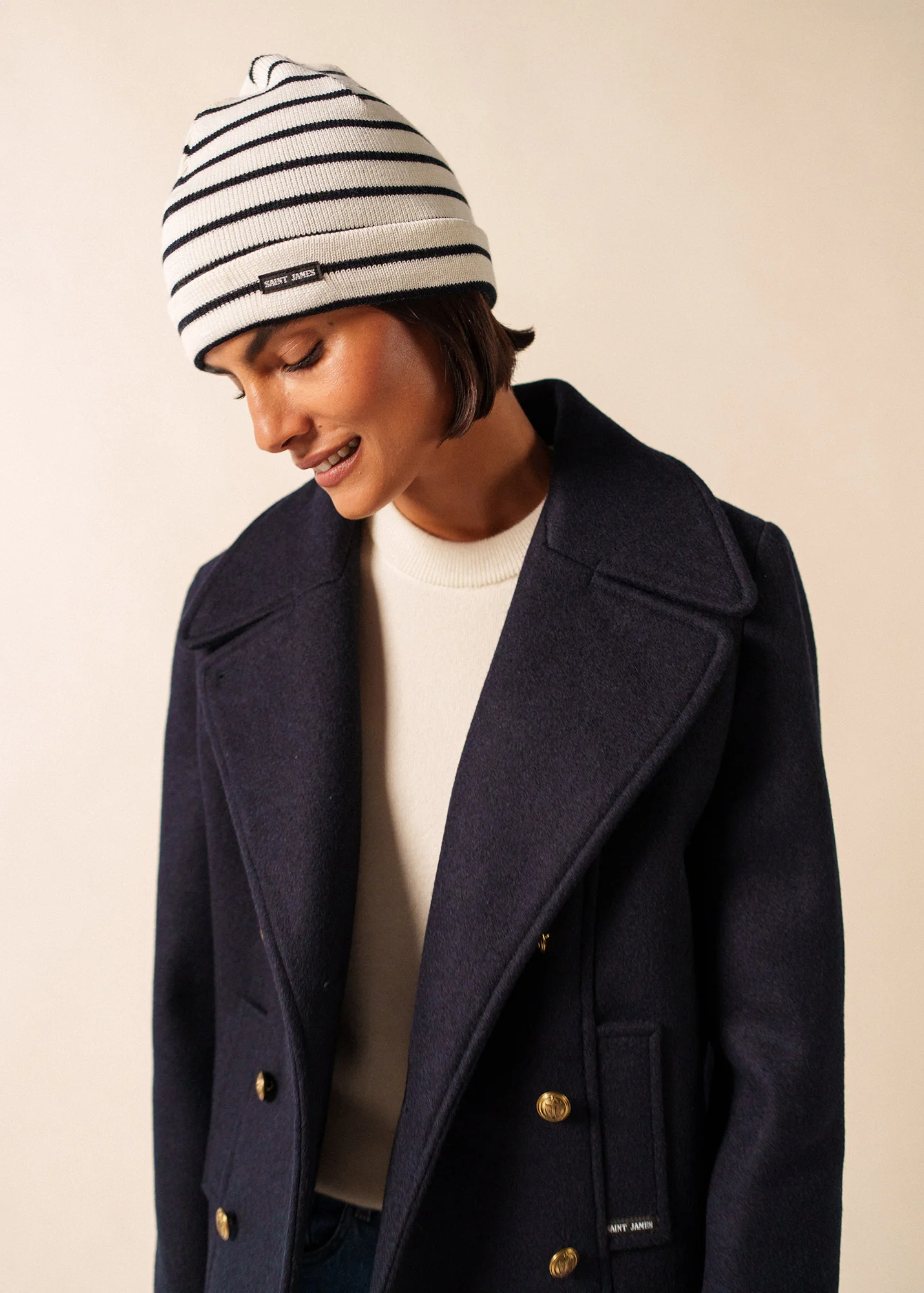 Bonnet Cartier (ECUME/NAVY) - Image 4