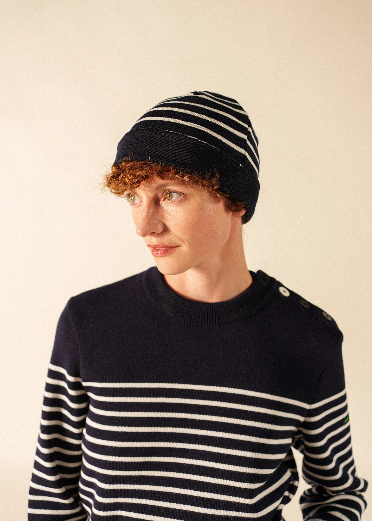 Bonnet phosphorescent - en laine (NAVY/PHOSPHORESCENT) - Image 3