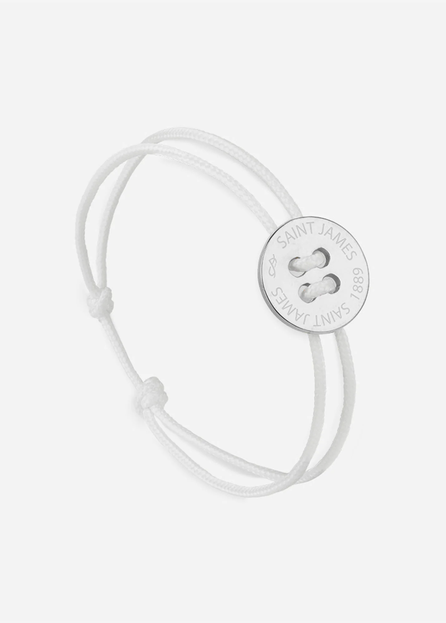 Bracelet Bouton x Le Vent à la Française (ARGENT/BLANC)