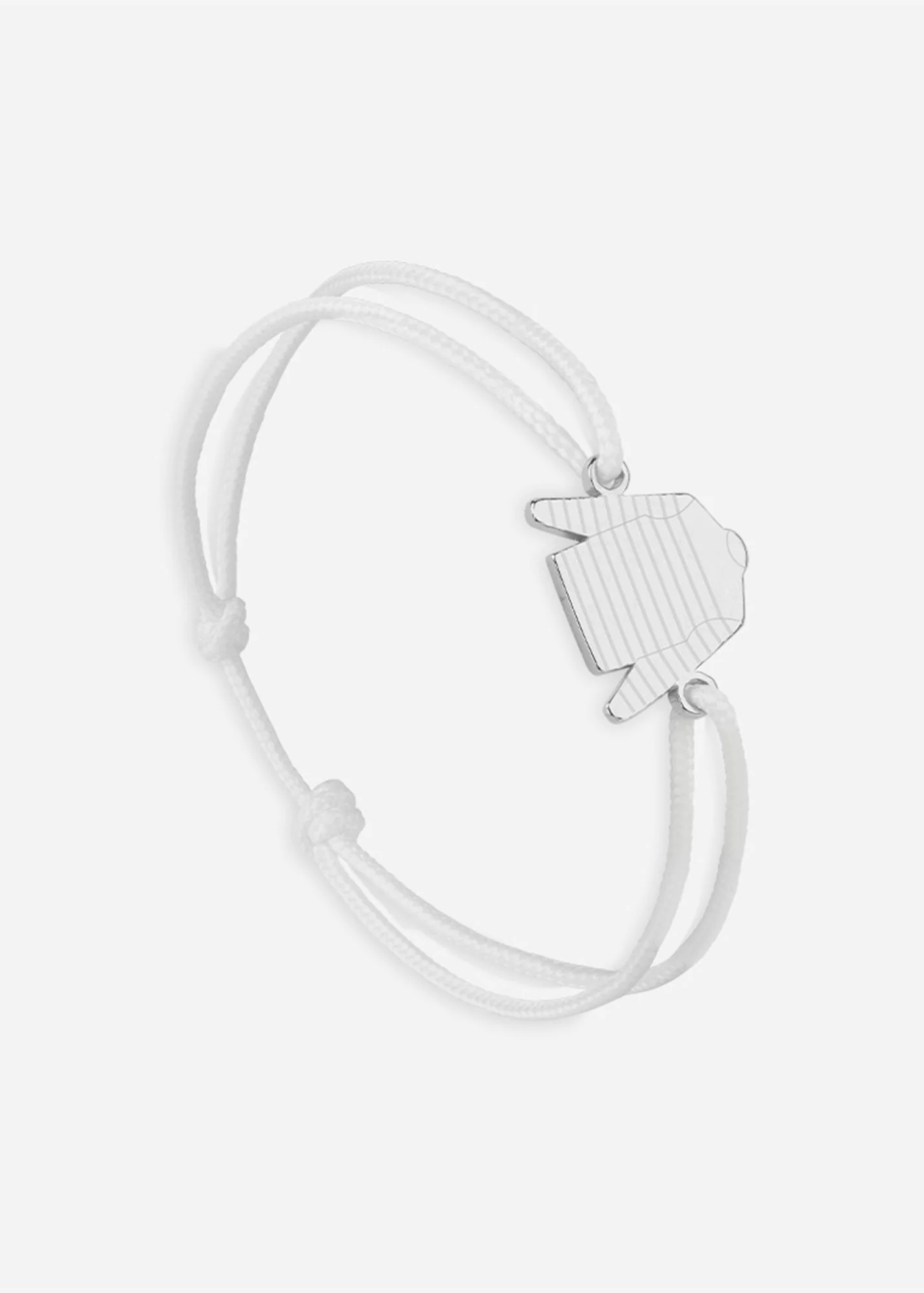 Bracelet Marinière x Le Vent à la Française (ARGENT/BLANC)