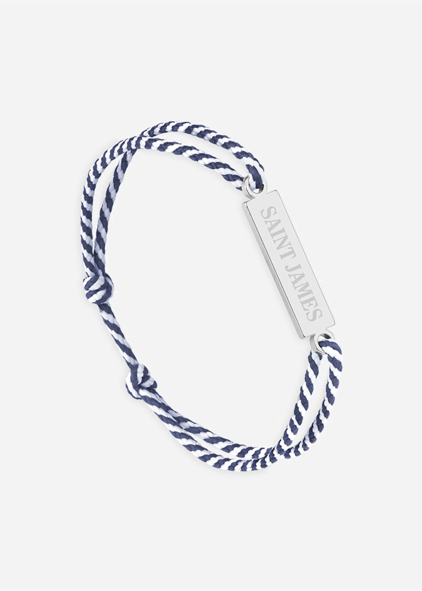 Bracelet Logo x Le Vent à la Française (ARGENT/RAYE BLANC/MARINE)