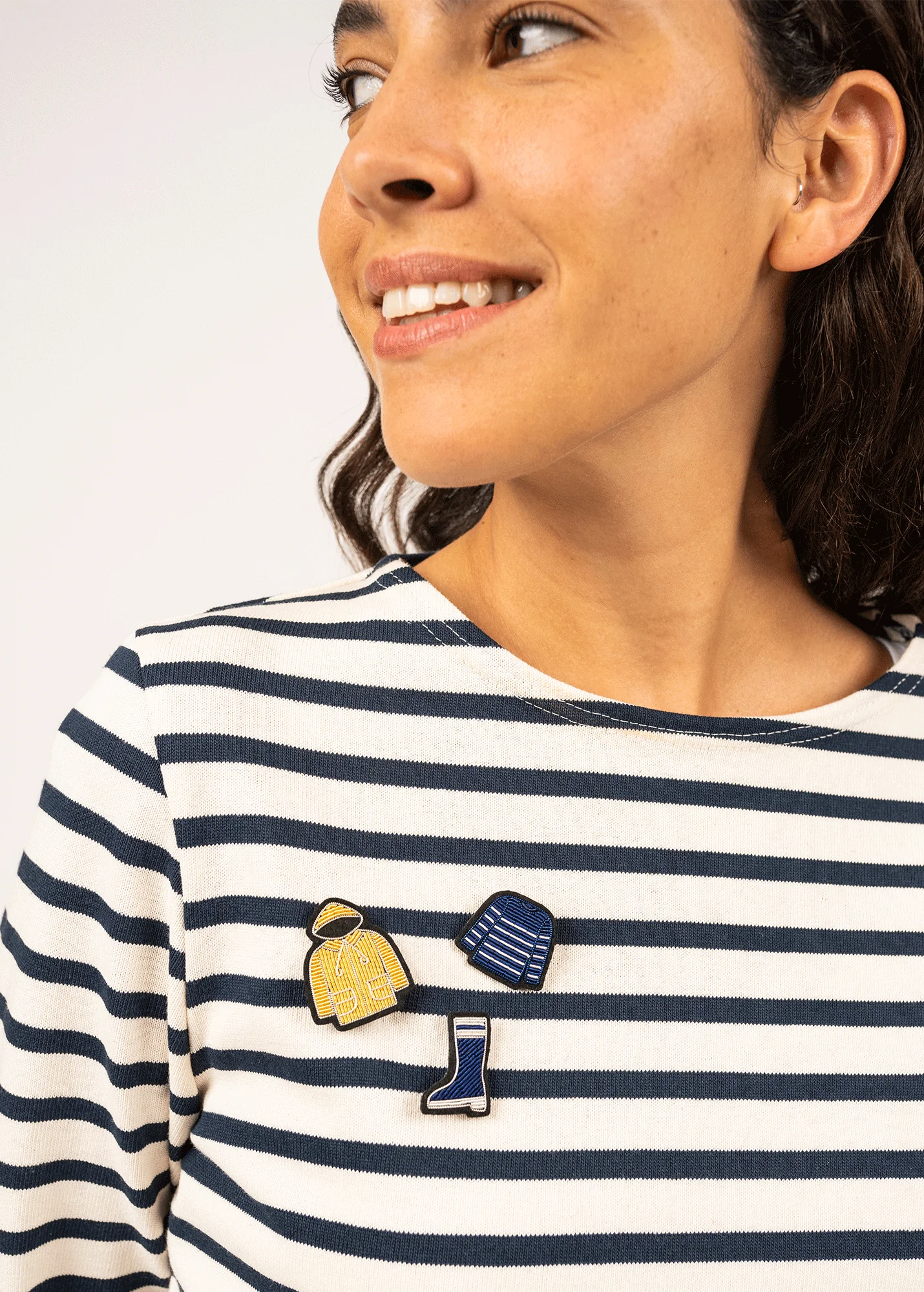 Broche Marinière x Macon & Lesquoy (BLEU/BLANC) - Image 3