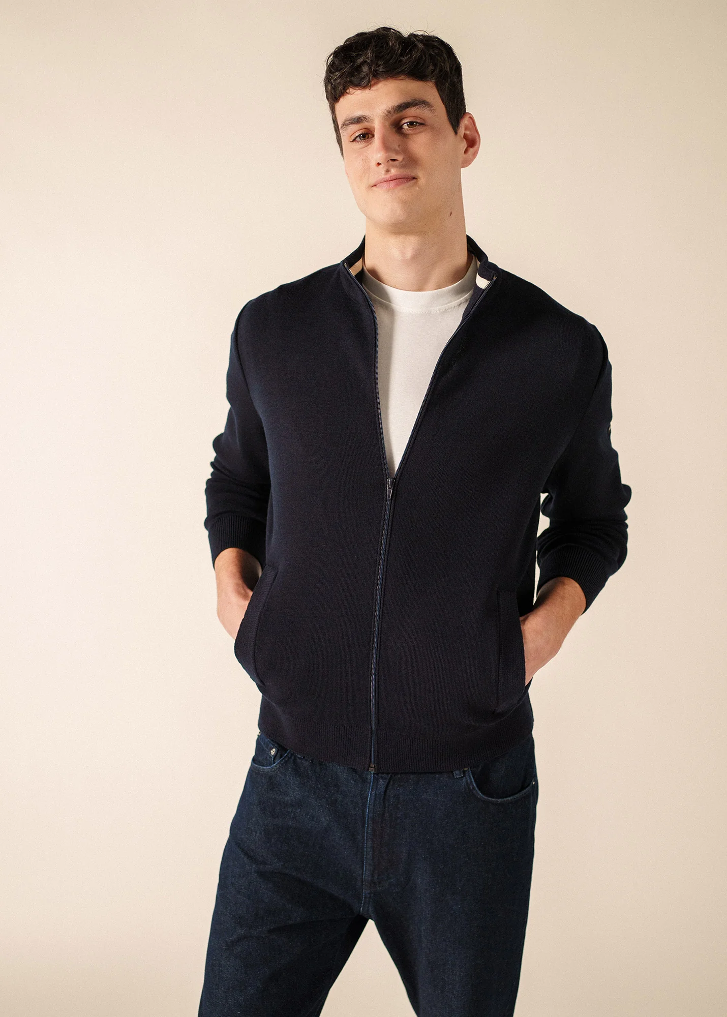 Cardigan zippé Equipage (NAVY) - Image 3