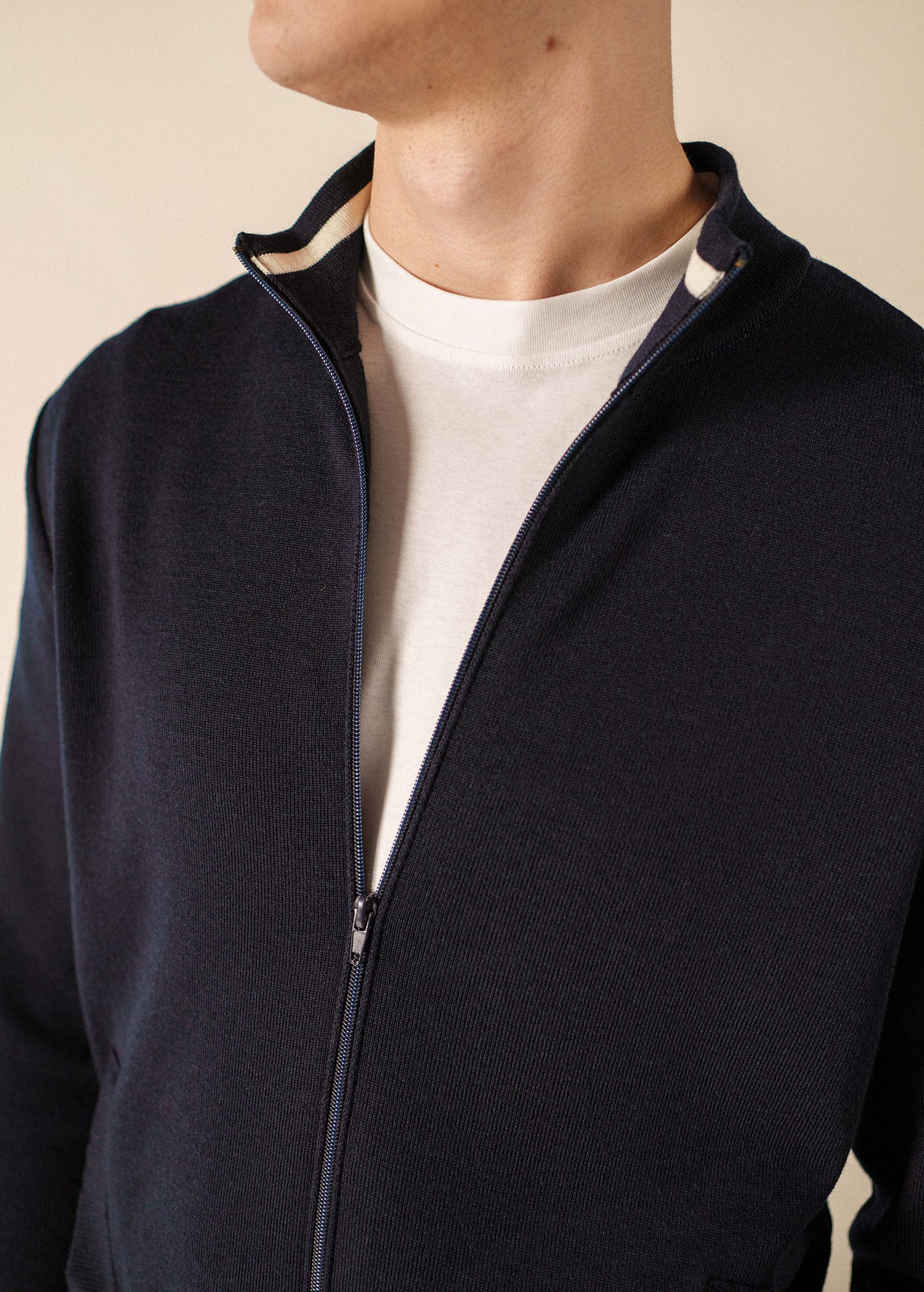 Cardigan zippé Equipage (NAVY) - Image 4