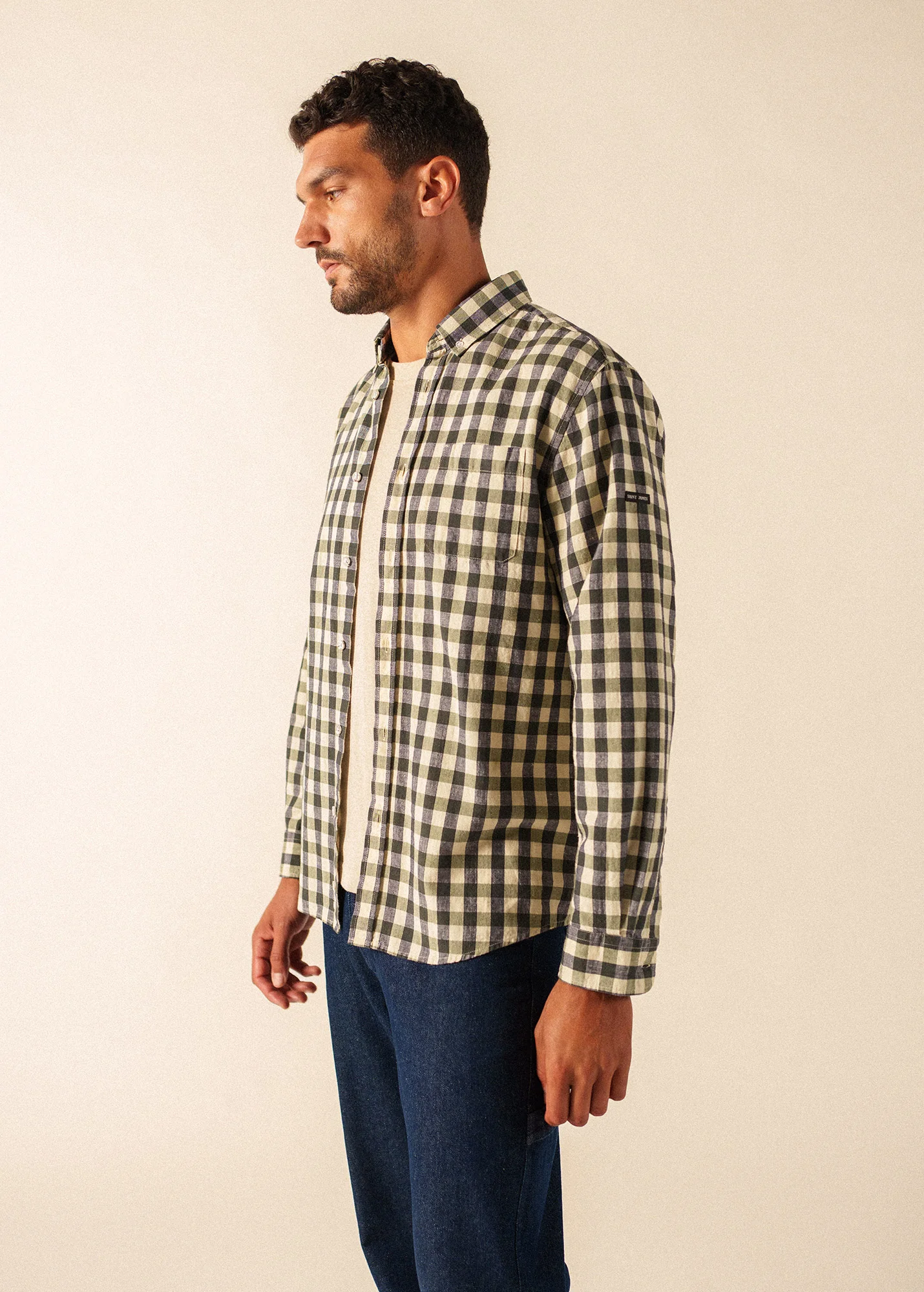 Chemise Jonathan (ALGUE/ECRU) - Image 3