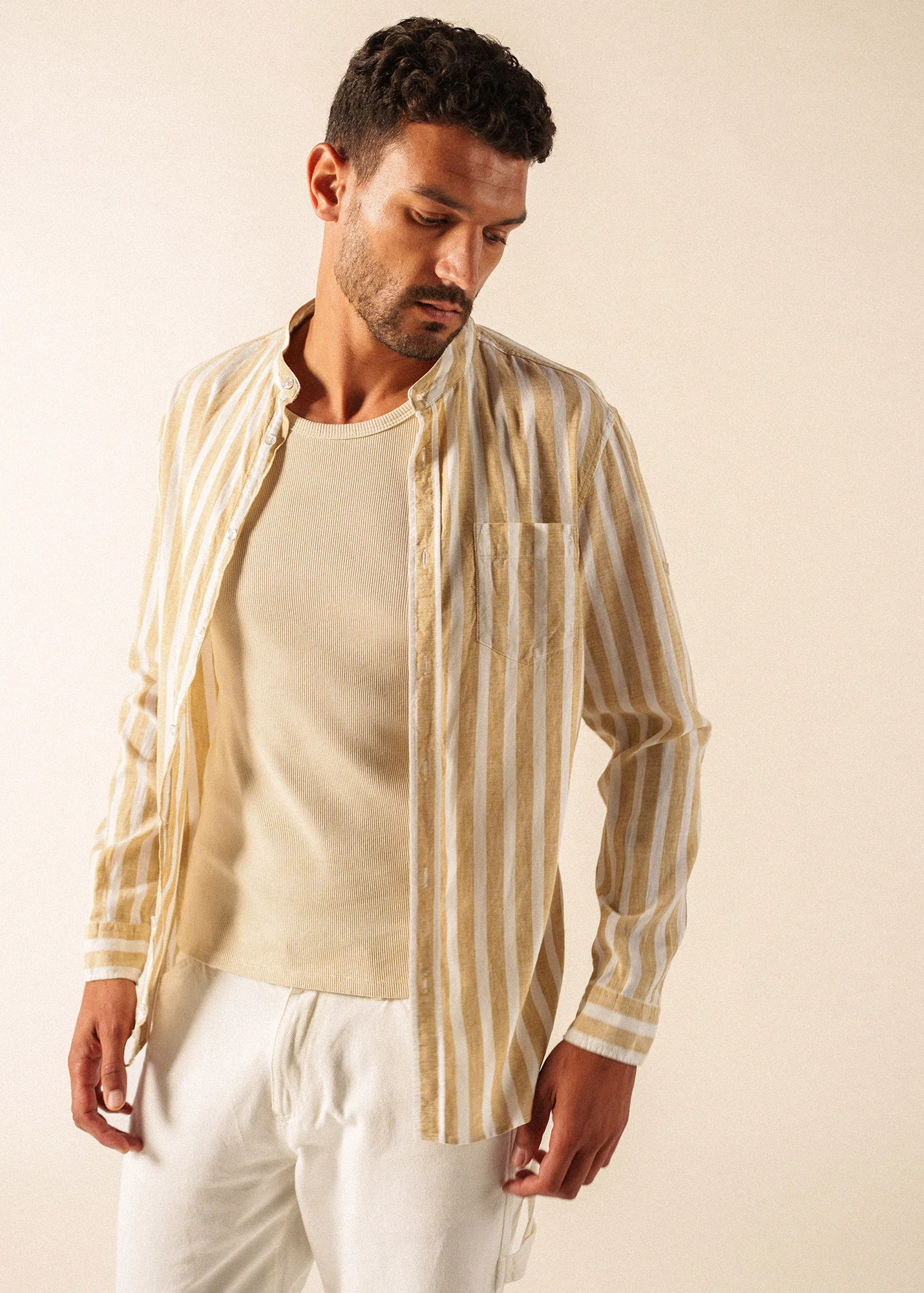 Chemise Liam (BLANC/PLAGE) - Image 3