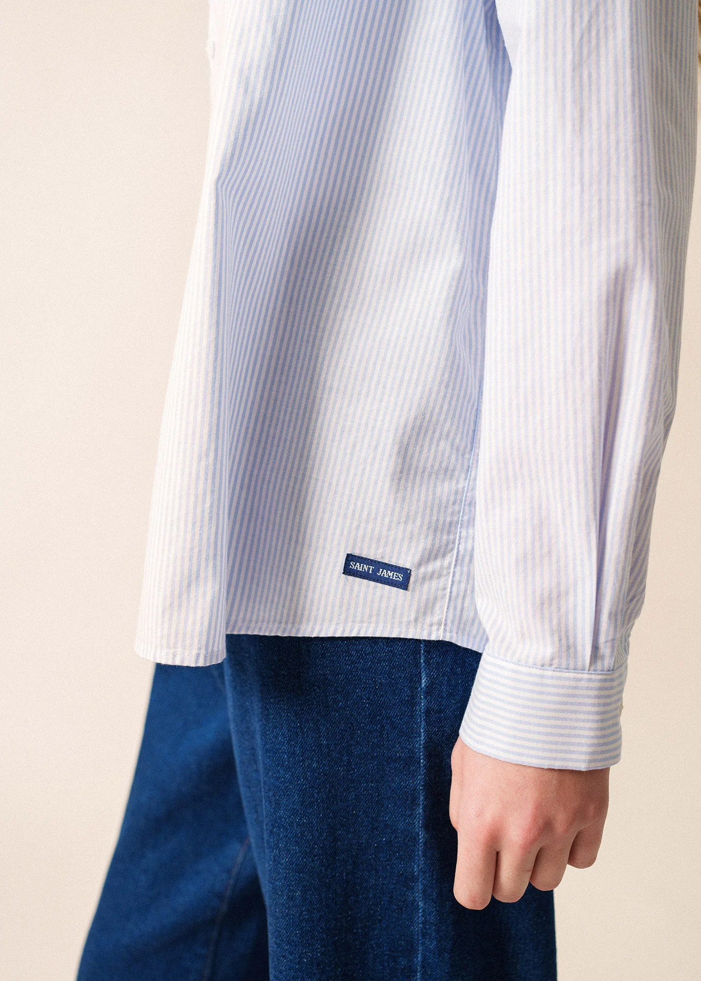 Chemise Léna (BLANC/CIEL) - Image 5