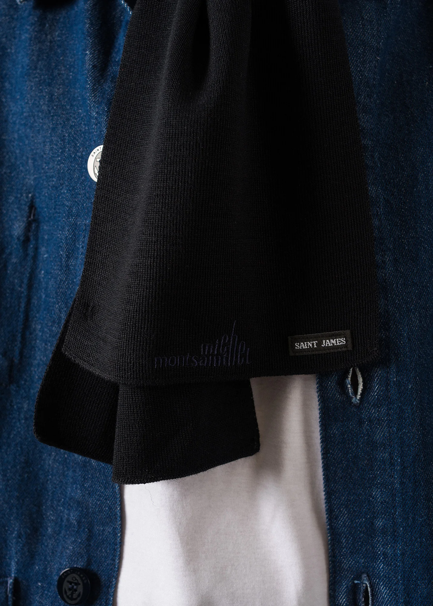 Echarpe x le Mont Saint-Michel (NAVY) - Image 3