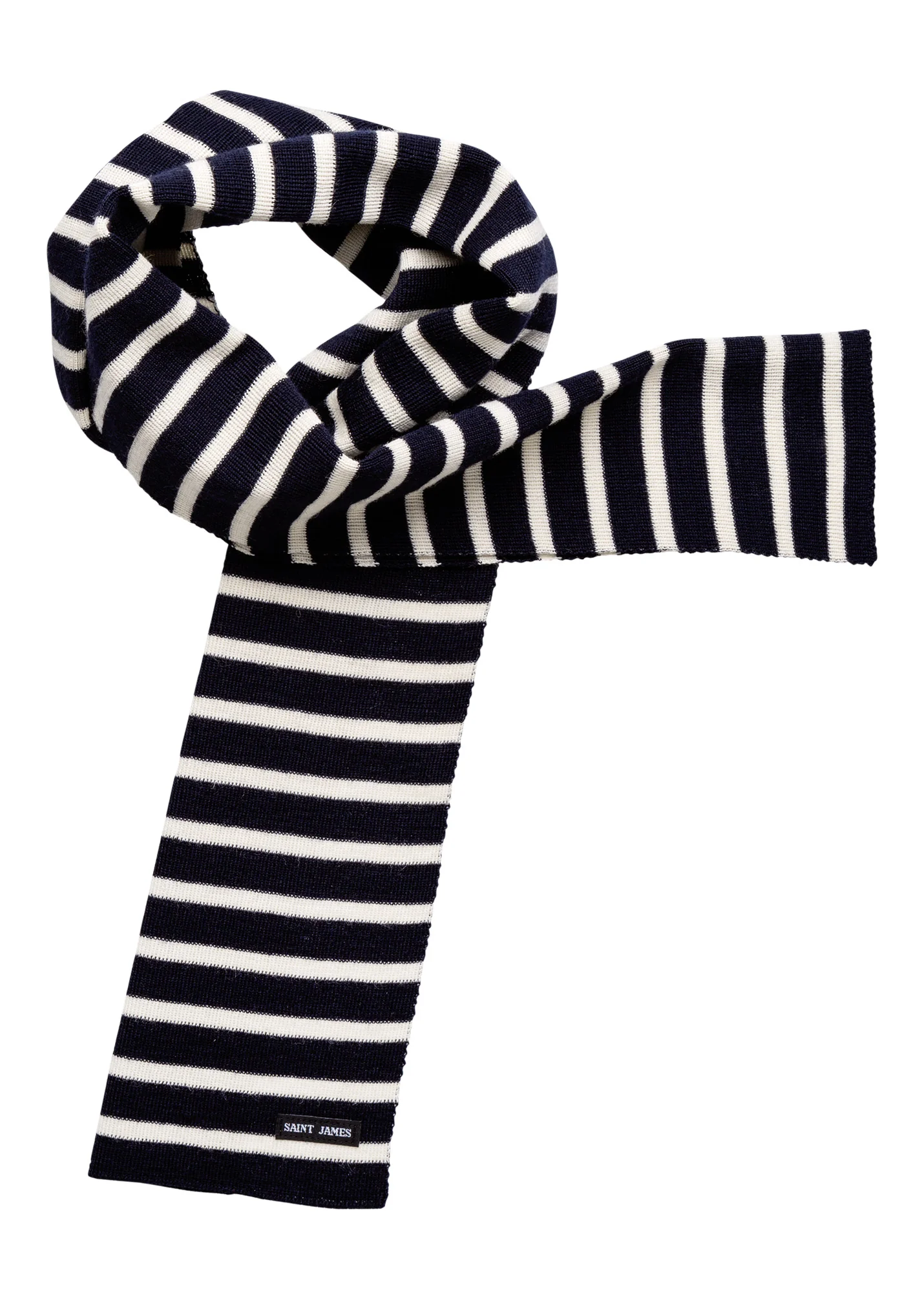 Echarpe rayée Scarf - en laine (MARINE/ECRU) - Image 5