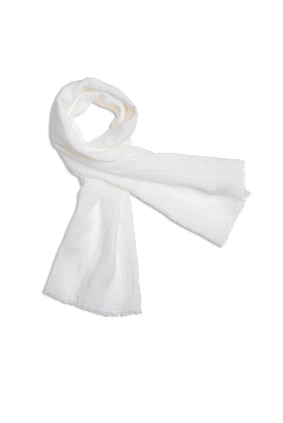 Foulard en lin (BLANC) - Image 2