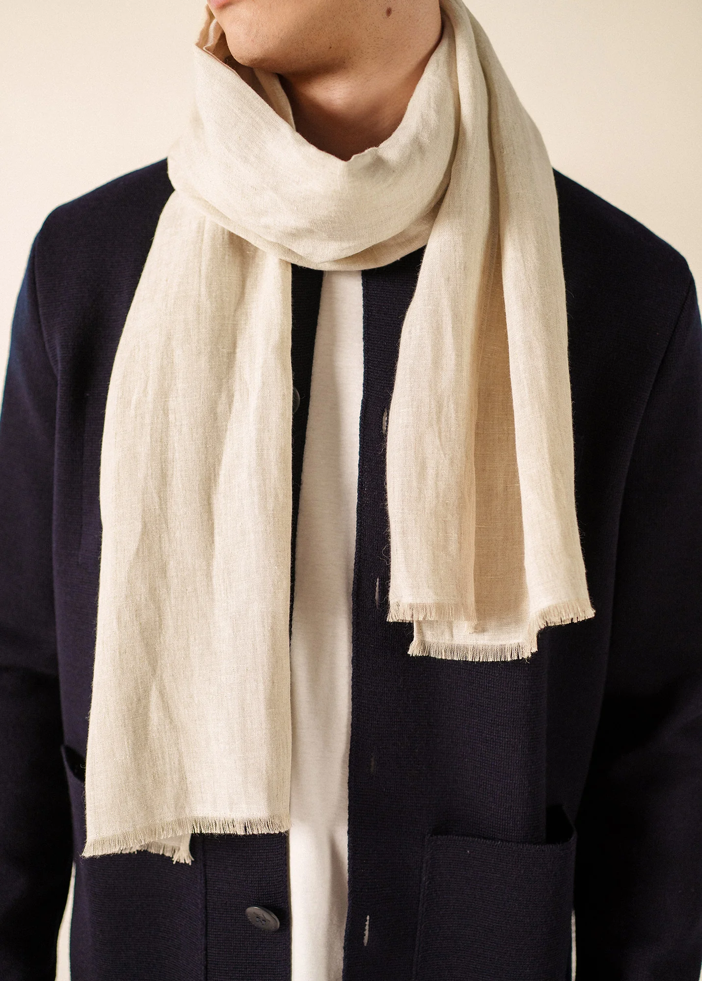 Foulard en lin (NATUREL) - Image 2