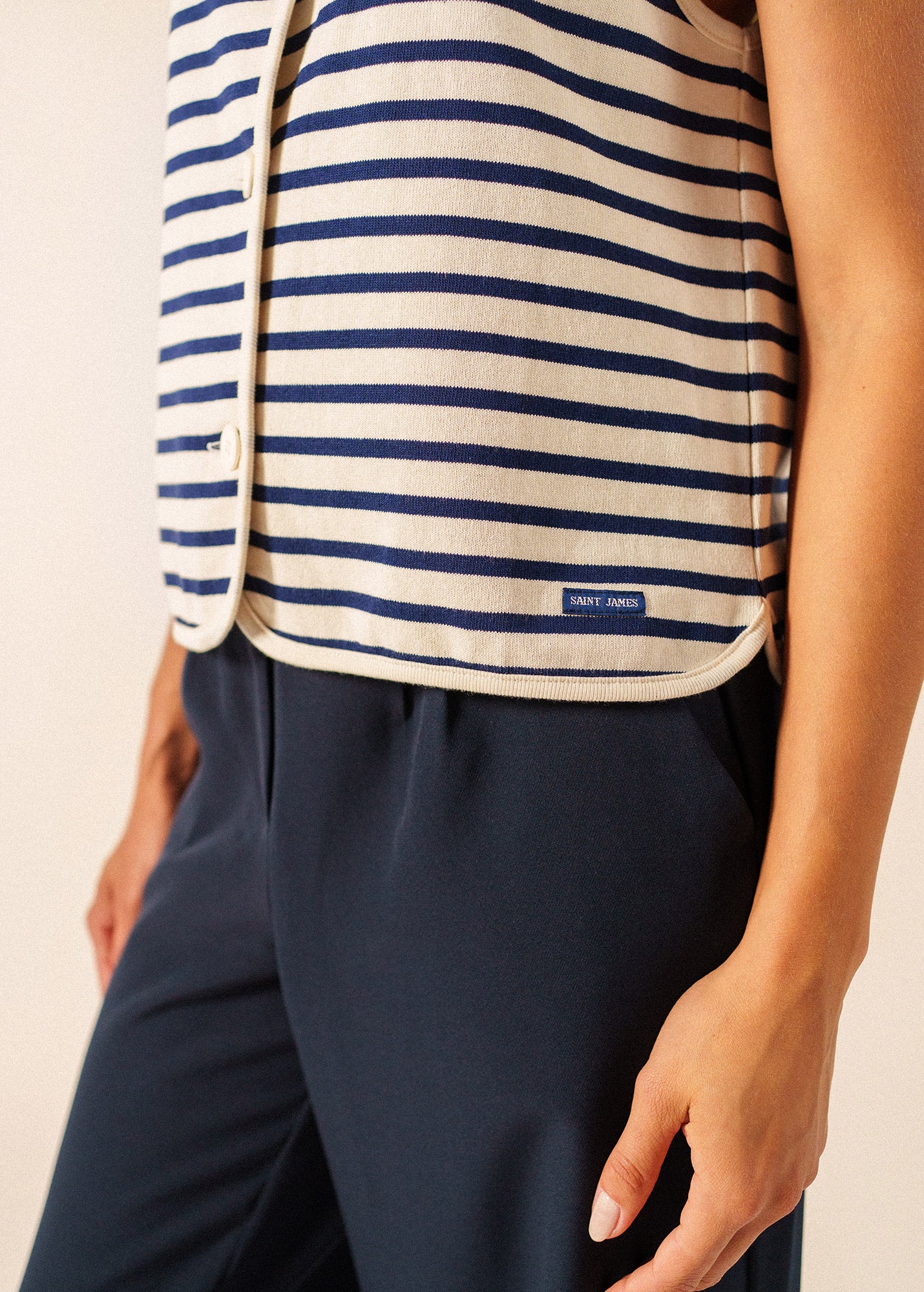 Gilet Gouville (ECRU/MARINE) - Image 5