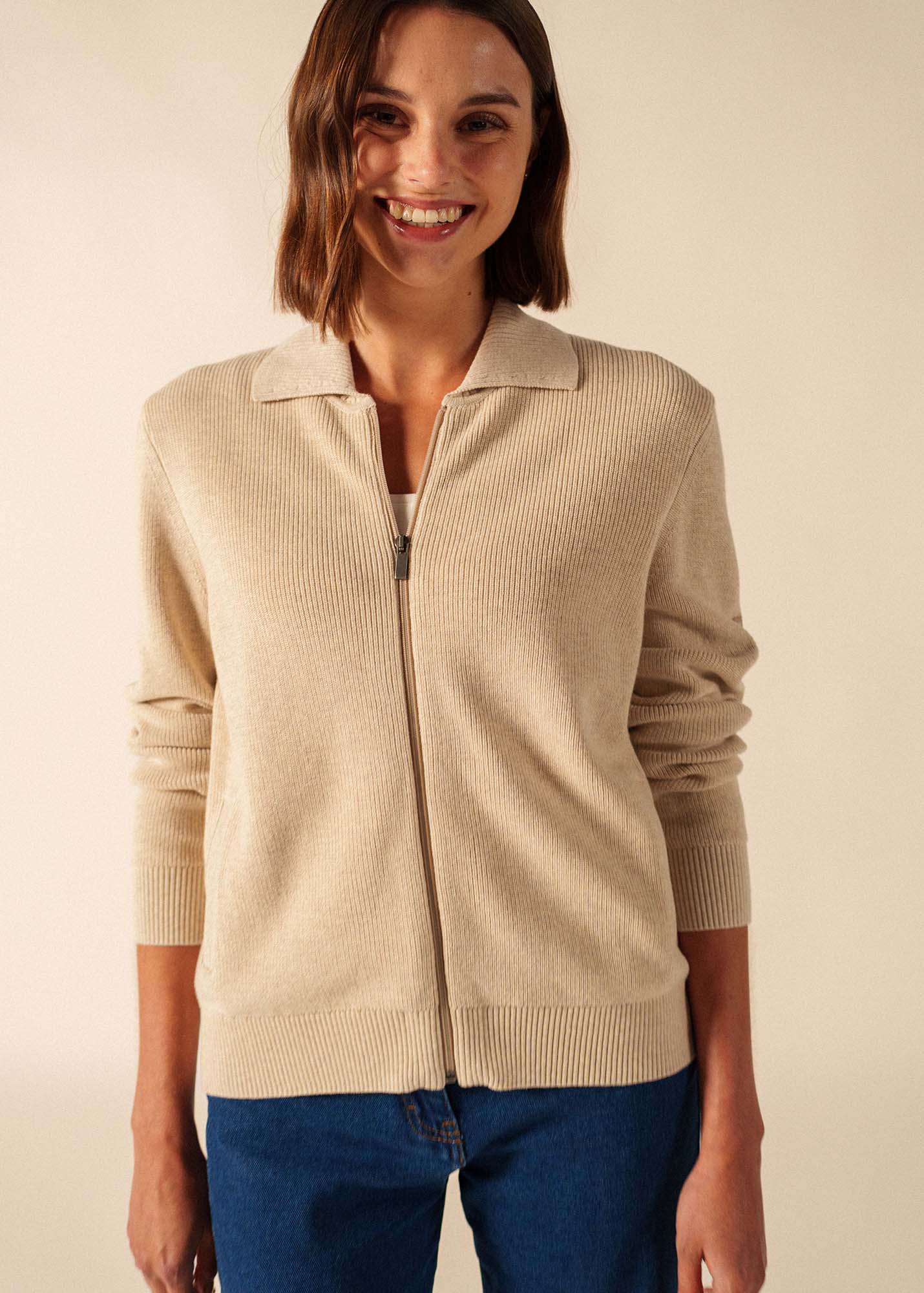 Gilet Lagos (BEIGE CHINE) - Image 3