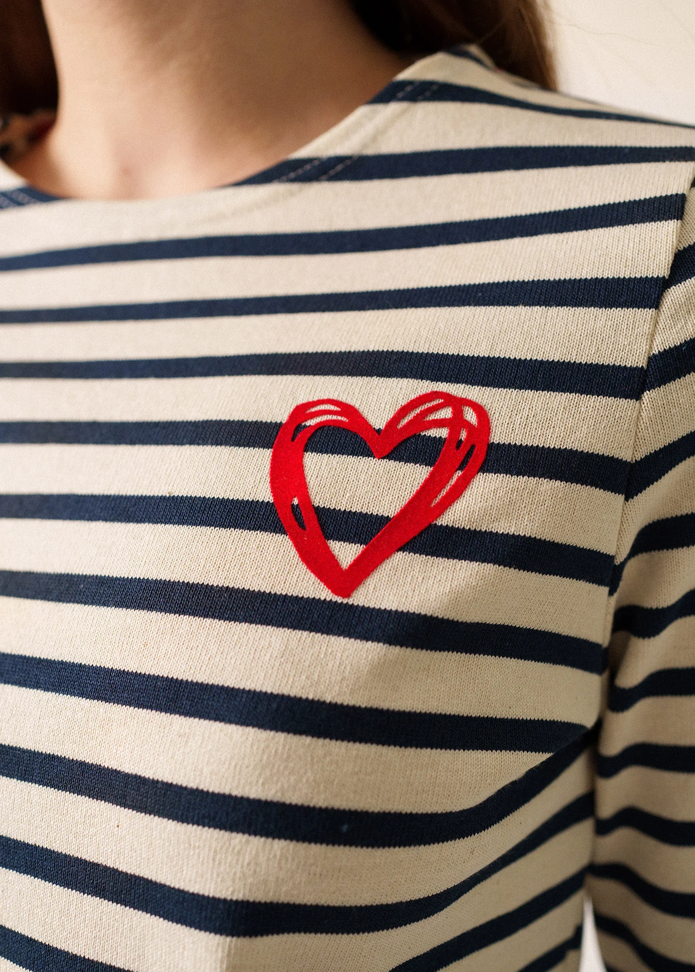 Marinière Mérid'amour (ECRU/MARINE/TULIPE) - Image 4
