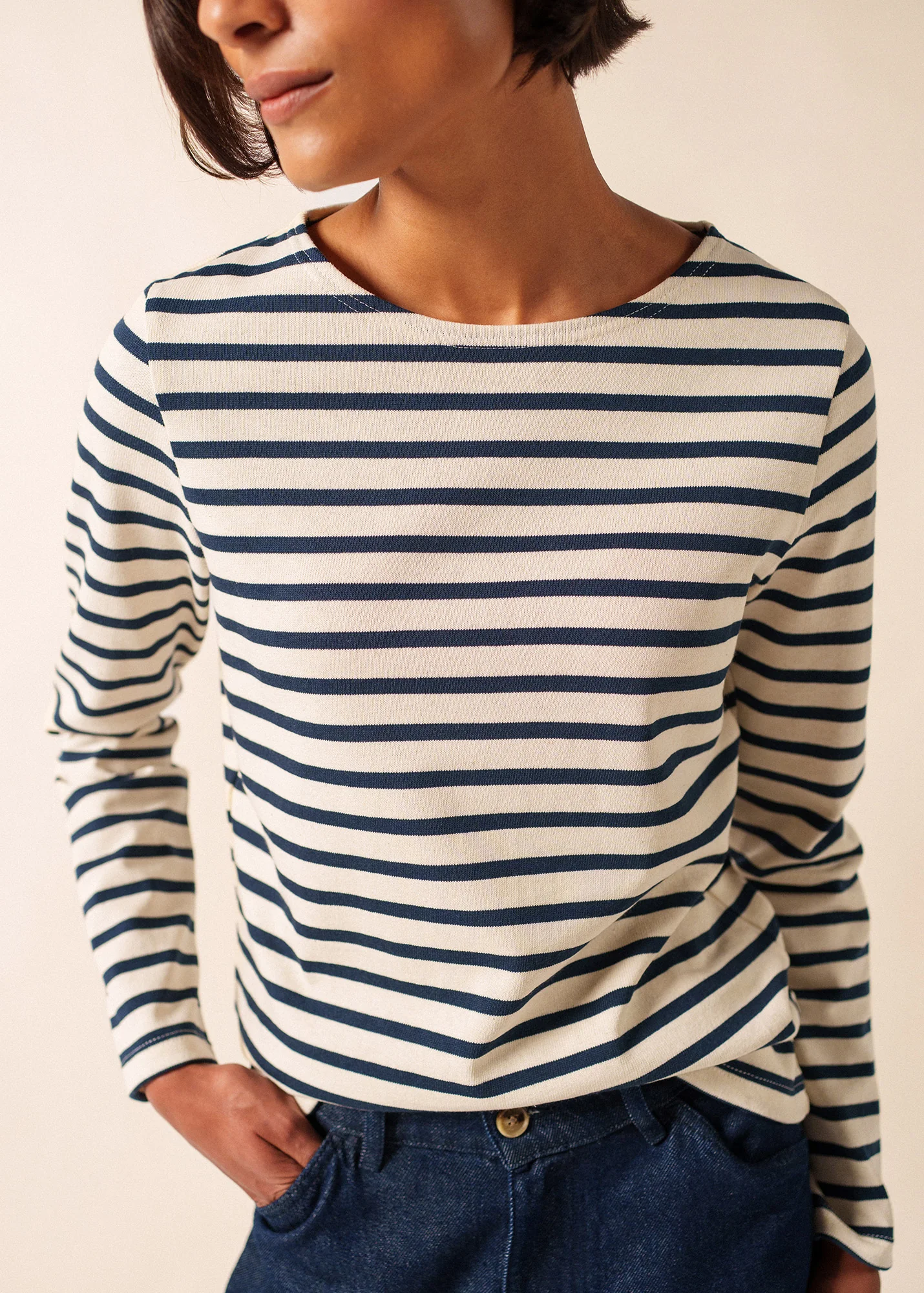 Marinière Méridame (ECRU/MARINE) - Image 3