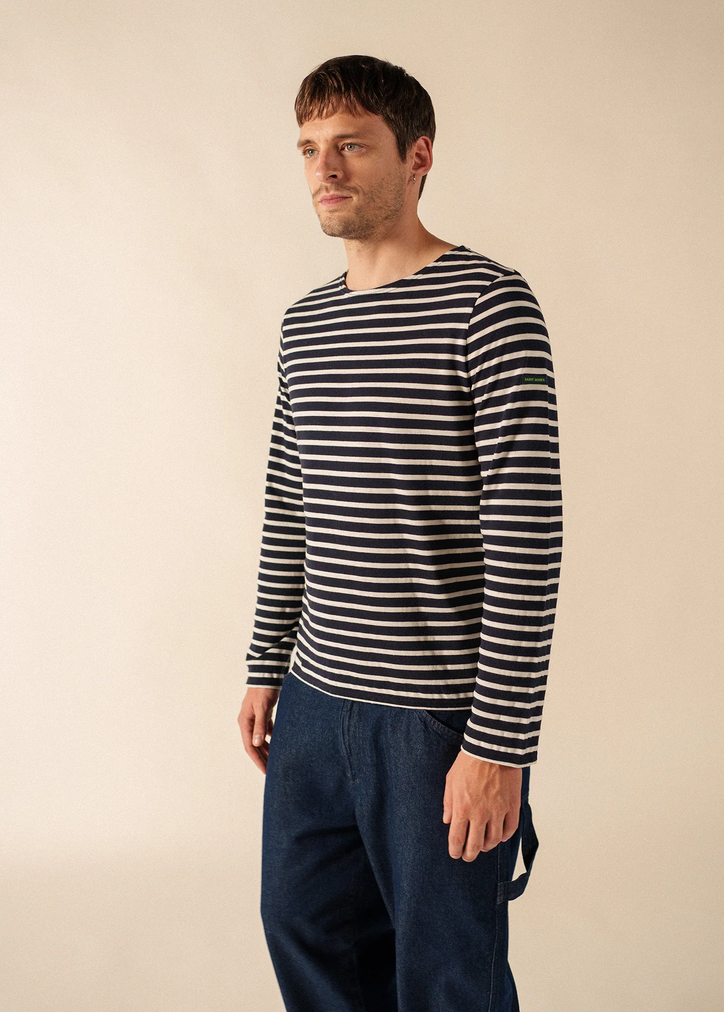Marinière Minquiers Phospho - en coton (NAVY/PHOSPHORESCENT)