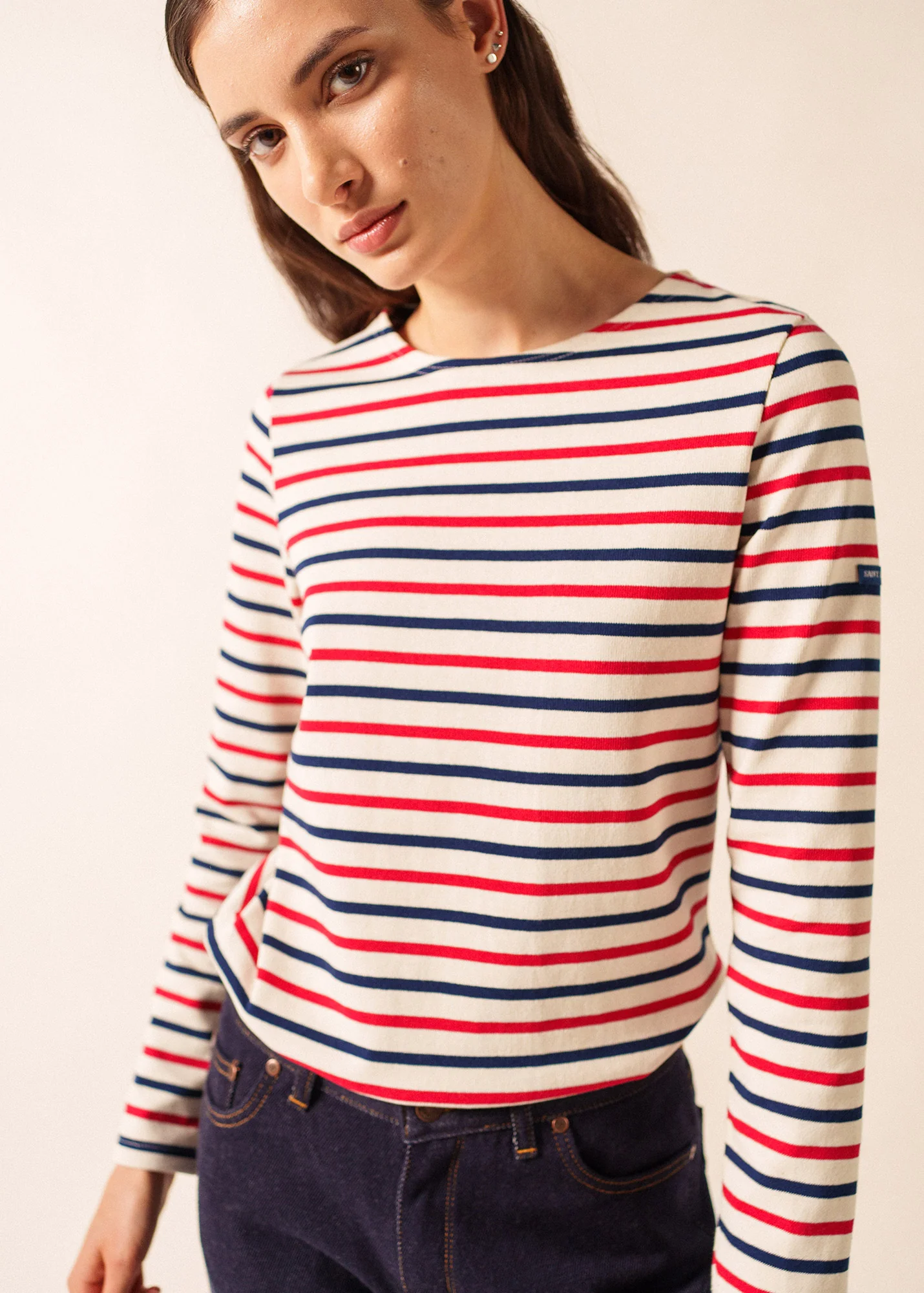 Marinière Méridame (ECRU/MARINE/TULIPE) - Image 3