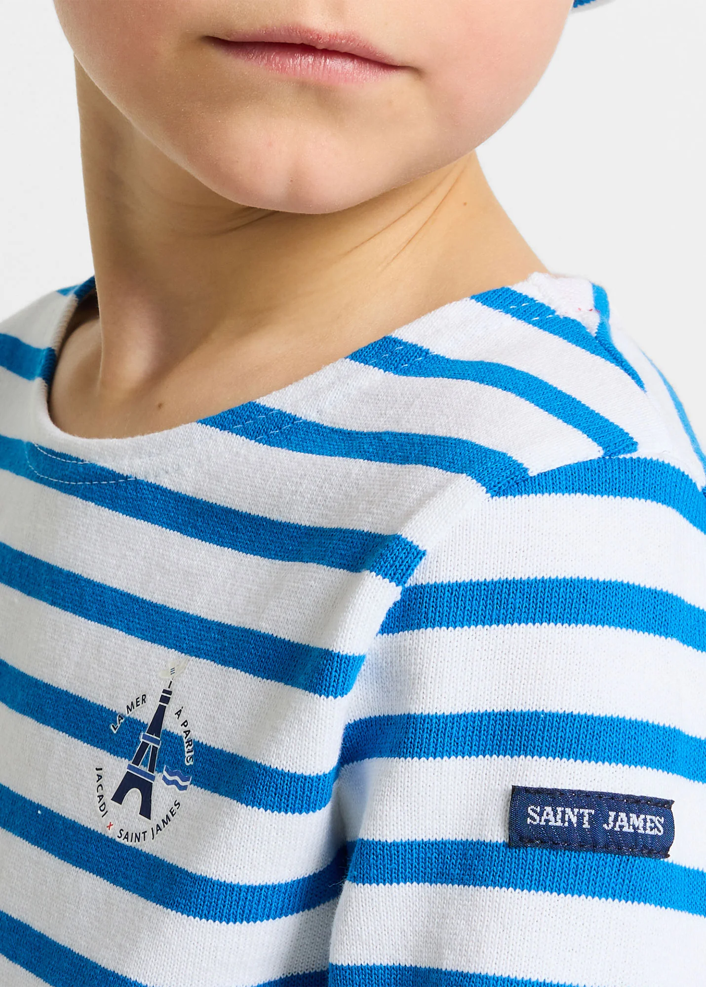 Marinière garçon x Jacadi (BLANC/BLEU RIVAGE) - Image 3