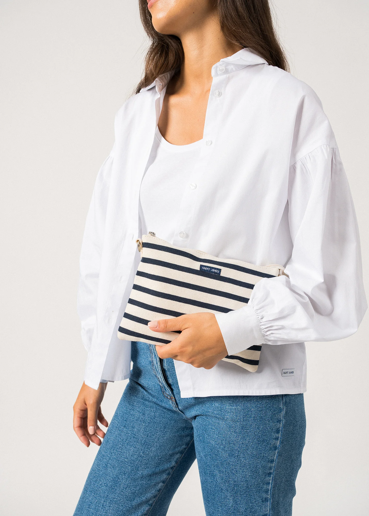 Pochette Méridien (ECRU/MARINE) - Image 3