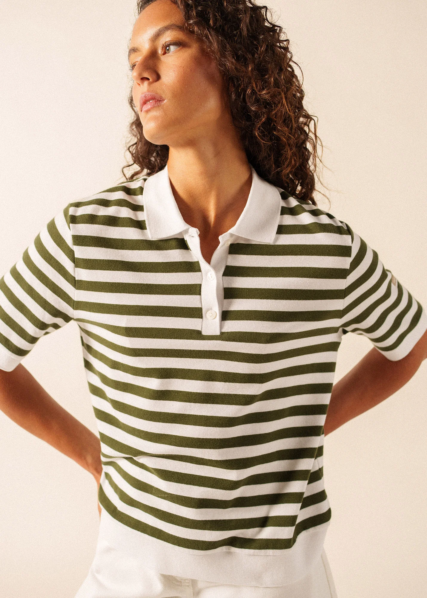 Polo Carola (BLANC/ALGUE) - Image 3