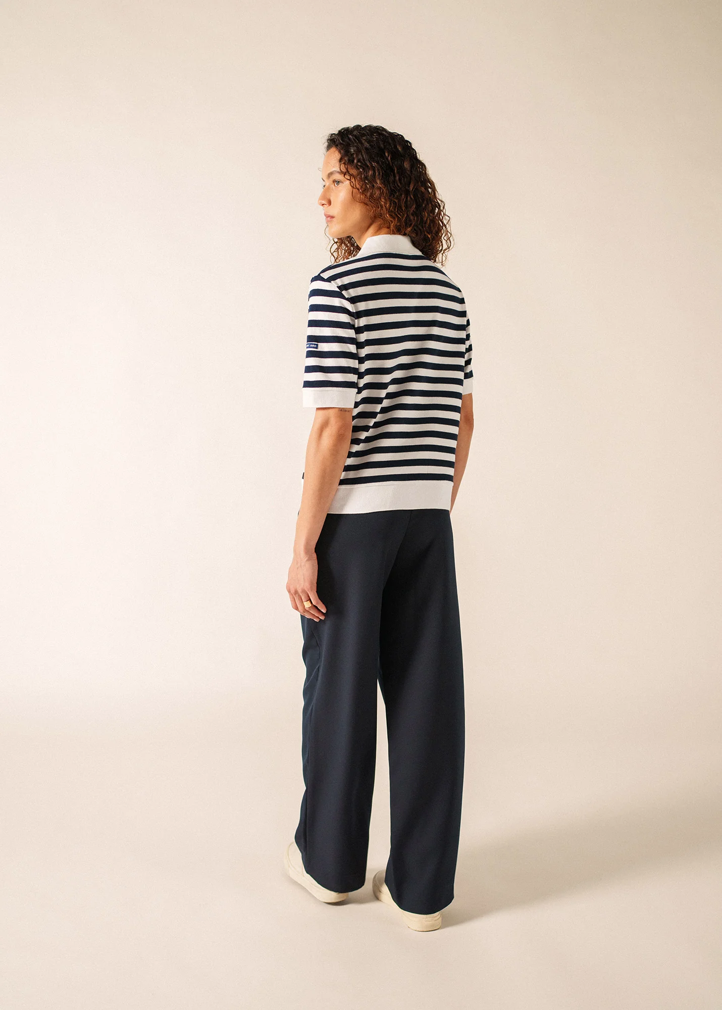 Polo Carola (BLANC/MARINE) - Image 2