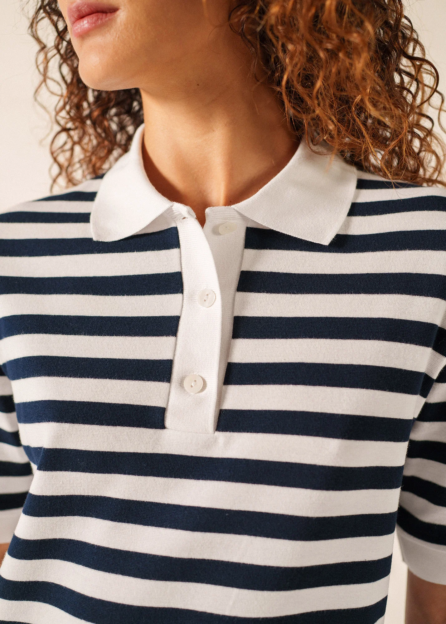 Polo Carola (BLANC/MARINE) - Image 4
