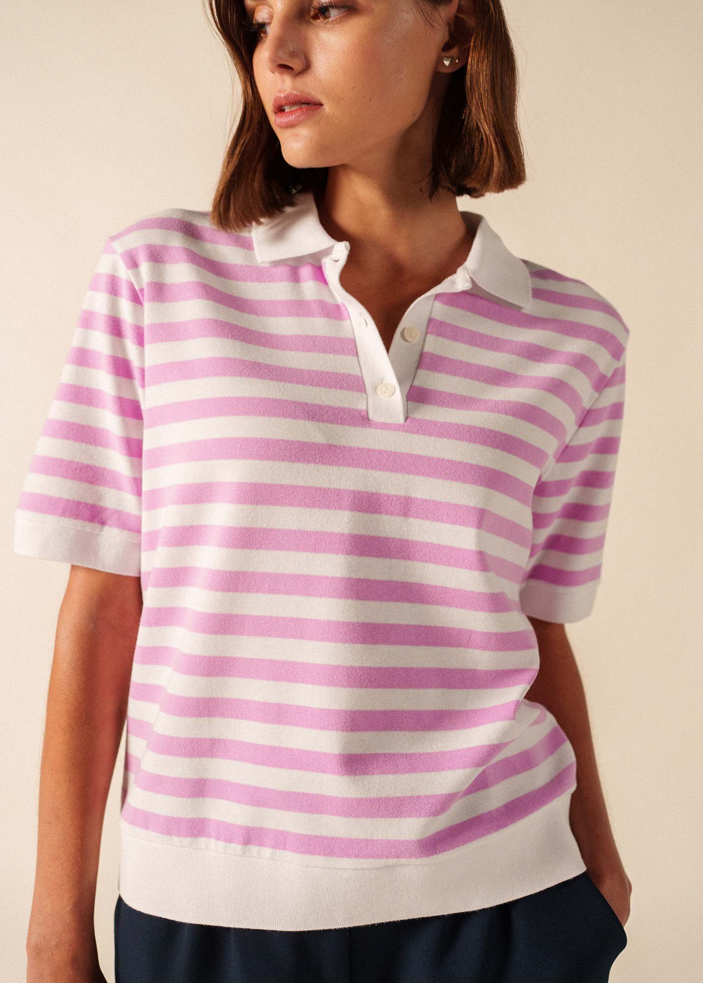 Polo Carola (BLANC/NACRE) - Image 3