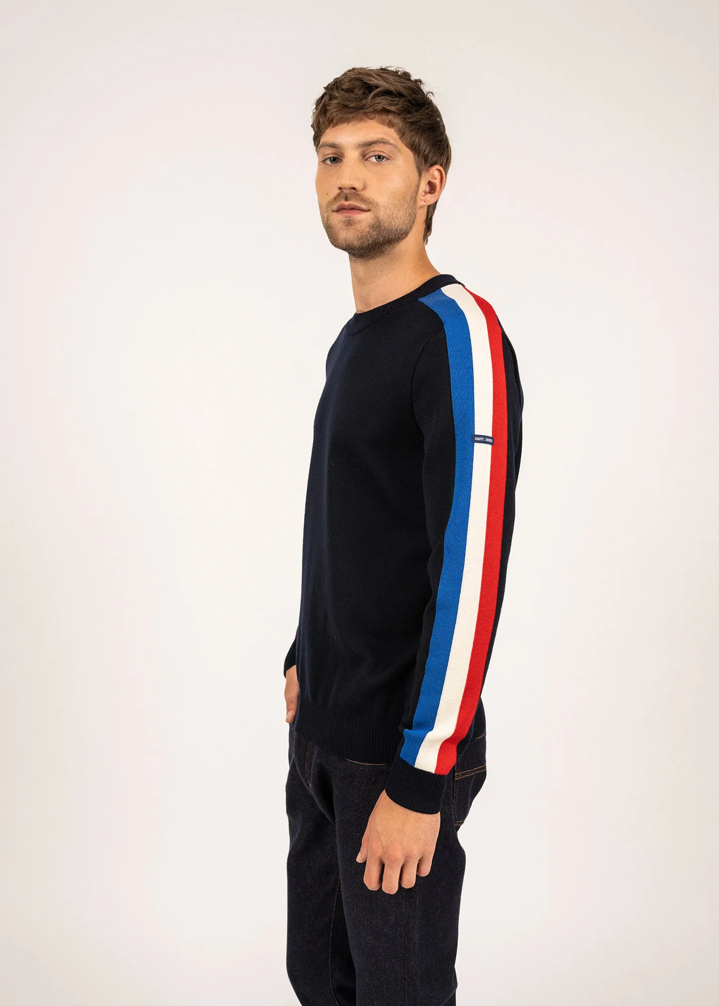 Pull raglan x l'Elysée (NAVY/GITANE/ECUME/TULIPE) - Image 3