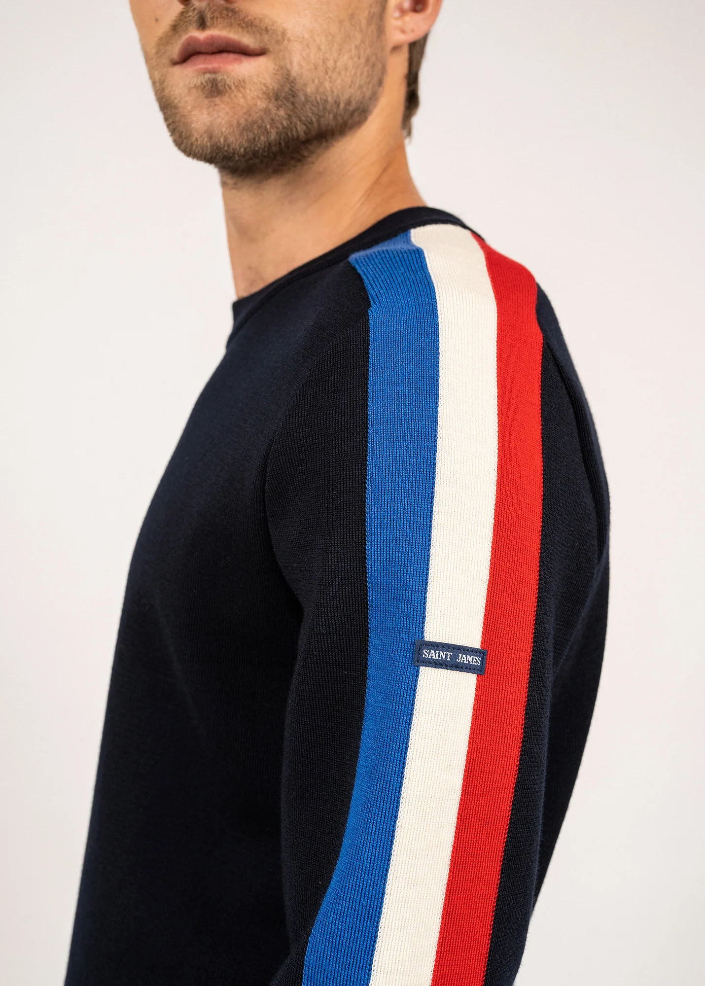 Pull raglan x l'Elysée (NAVY/GITANE/ECUME/TULIPE) - Image 5