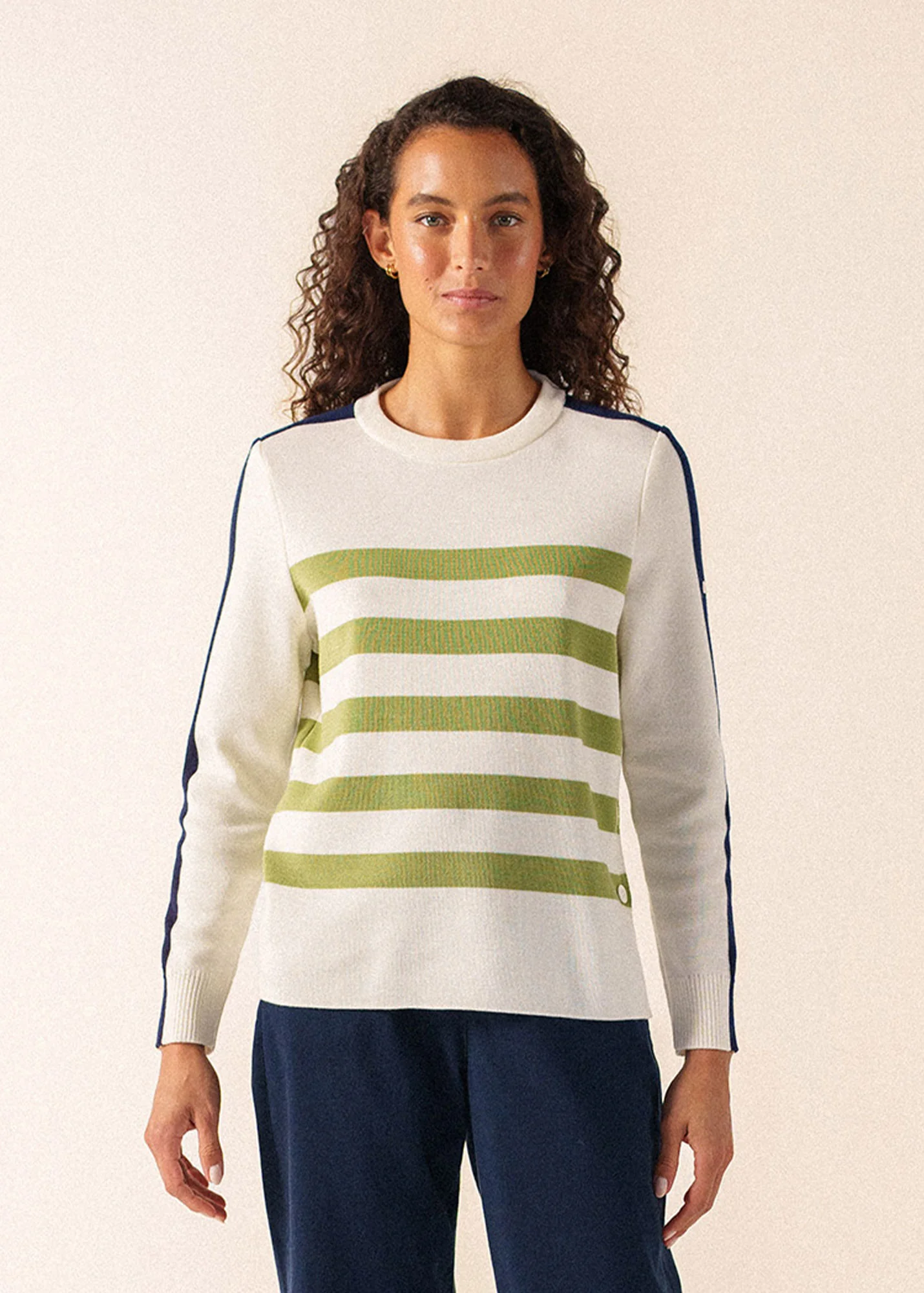 Pull Chausey (BLANC/OIL/INSIGNE) - Image 3