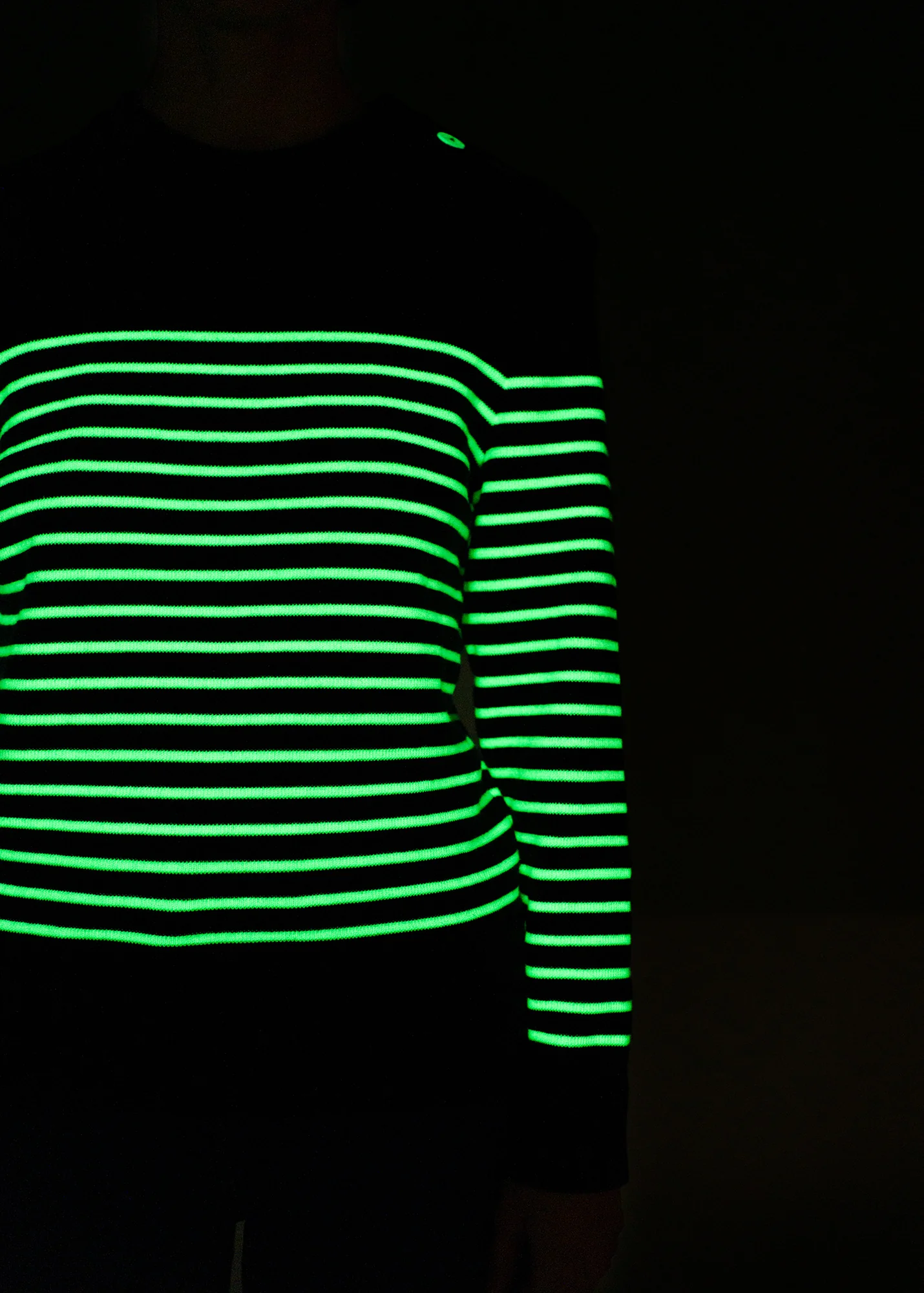 Pull marin Binic Phospho - en laine (MARINE/PHOSPHORESCENT) - Image 4
