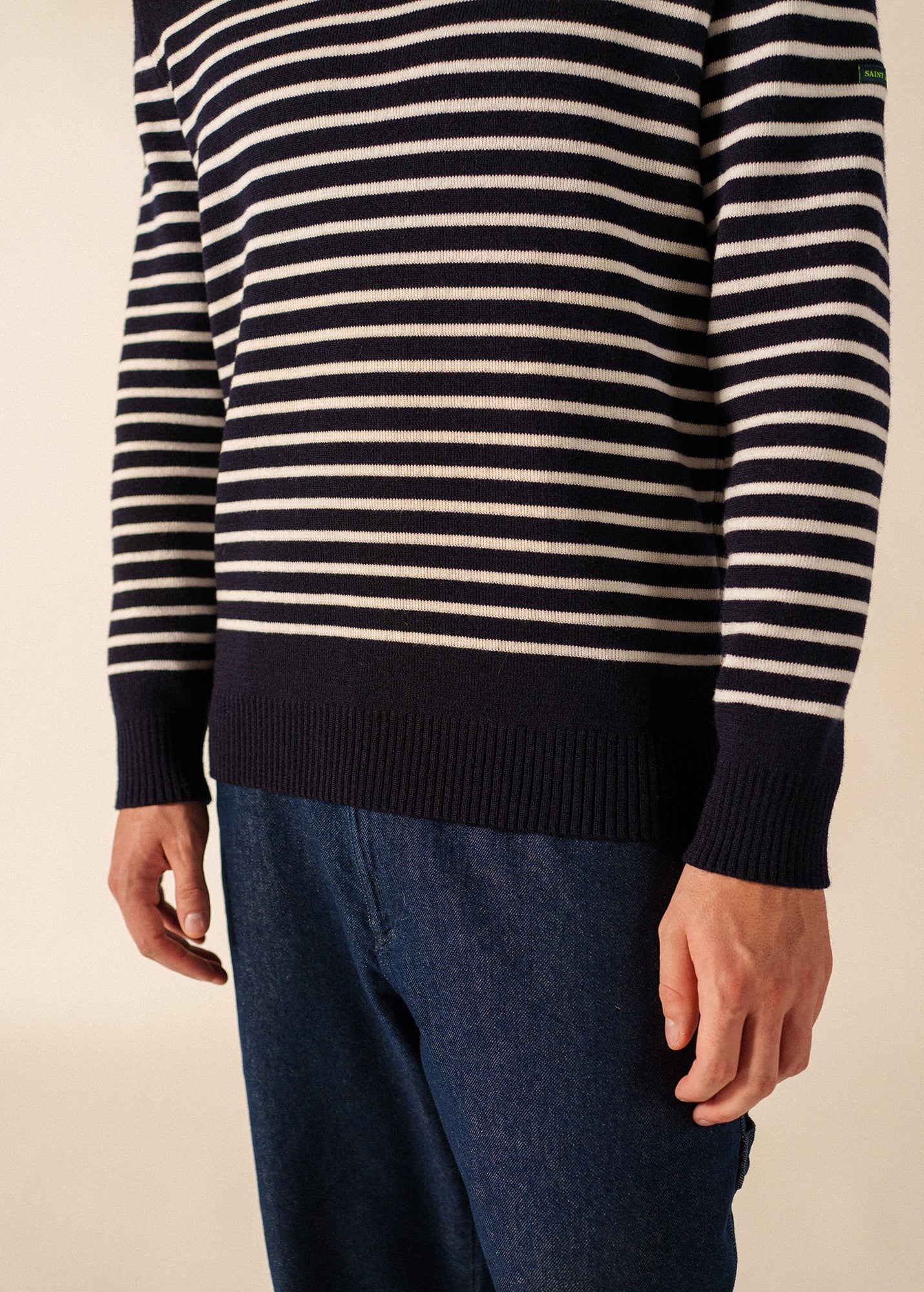 Pull marin Binic Phospho - en laine (MARINE/PHOSPHORESCENT) - Image 8