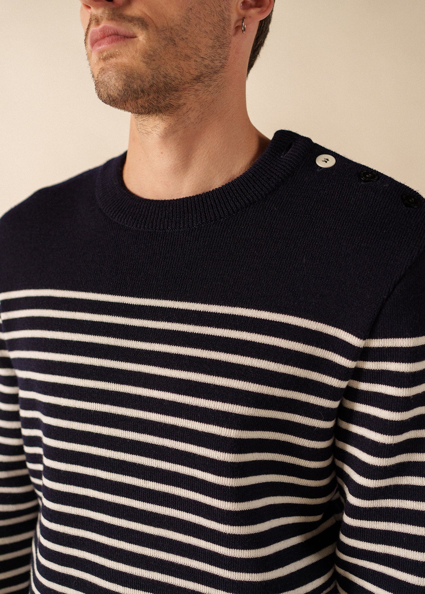 Pull marin Binic Phospho - en laine (MARINE/PHOSPHORESCENT) - Image 9
