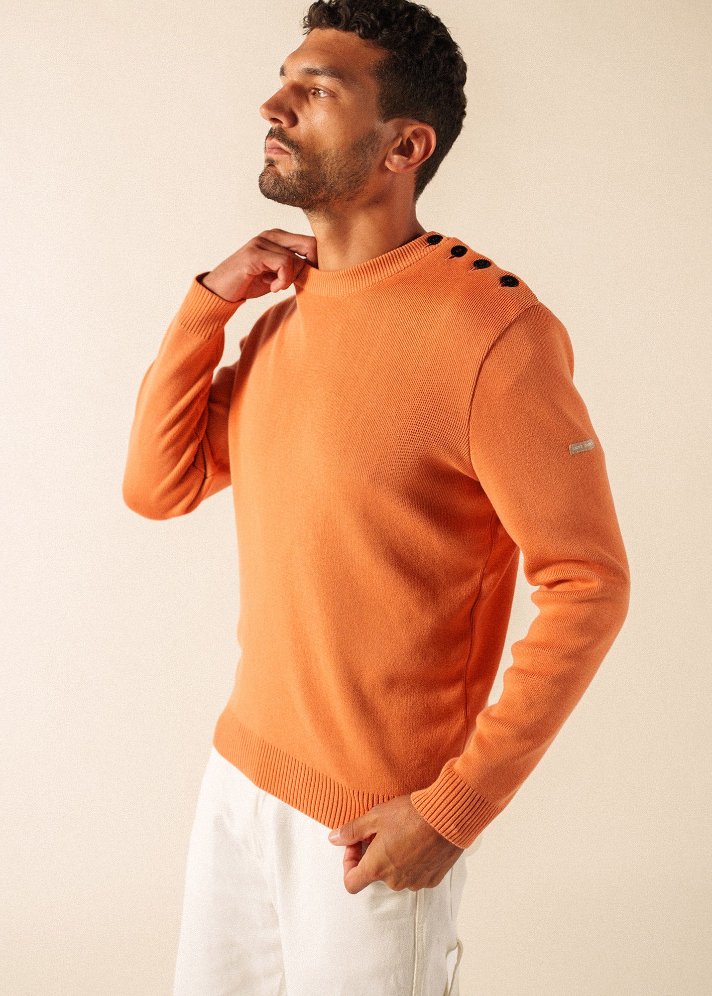 Pull marin Cancale coton (ARGILE) - Image 3