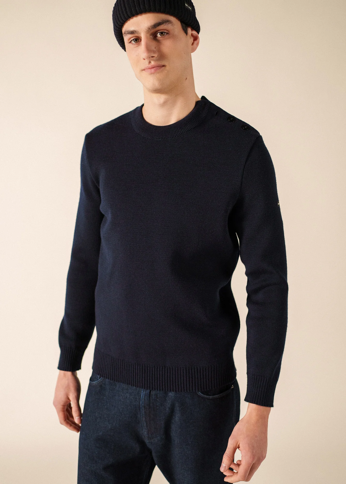 Pull marin Cancale Equipage (MARINE/ECRU) - Image 3