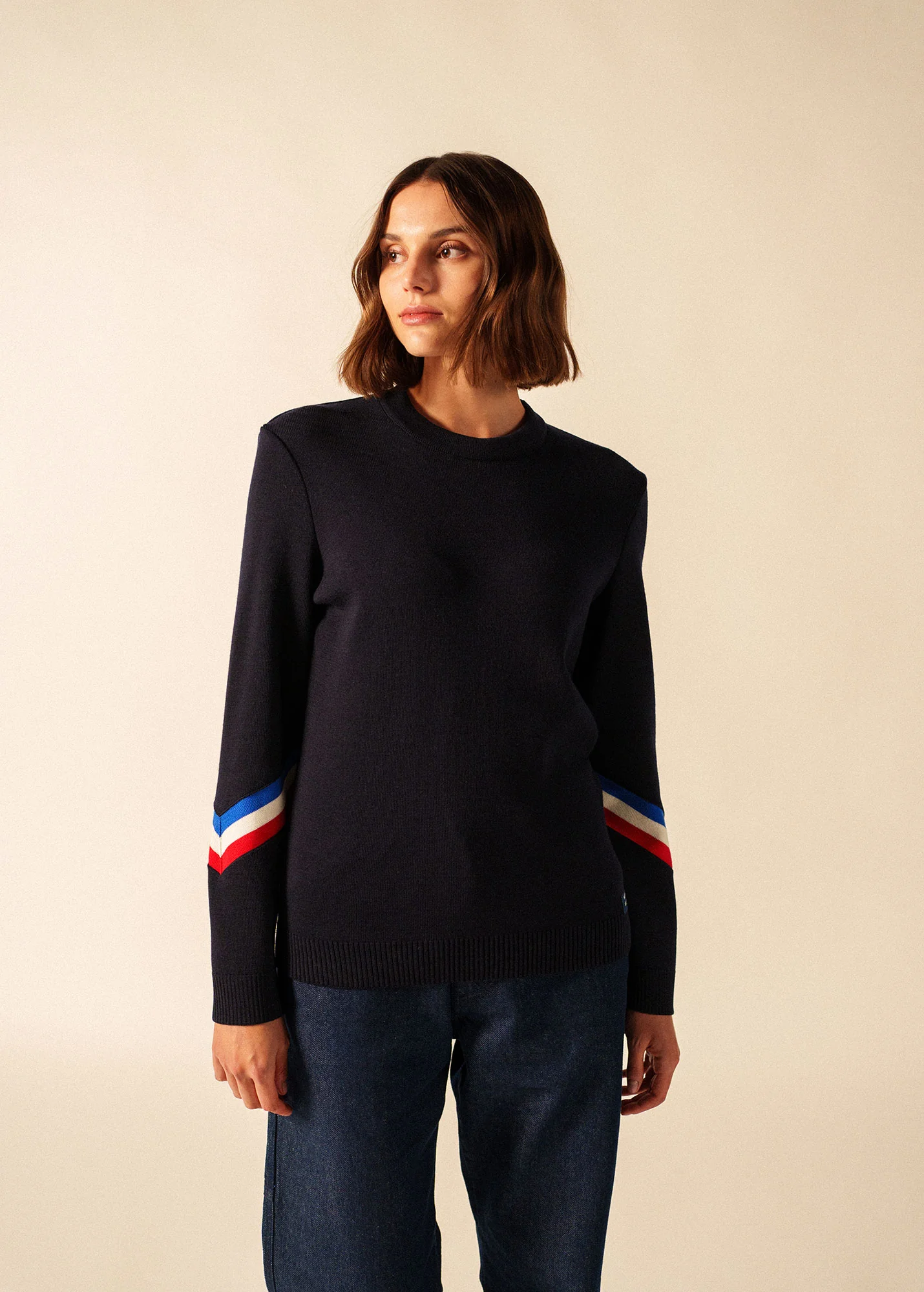 Pull Mondiovision x l'Elysée (NAVY/MULTICO) - Image 3