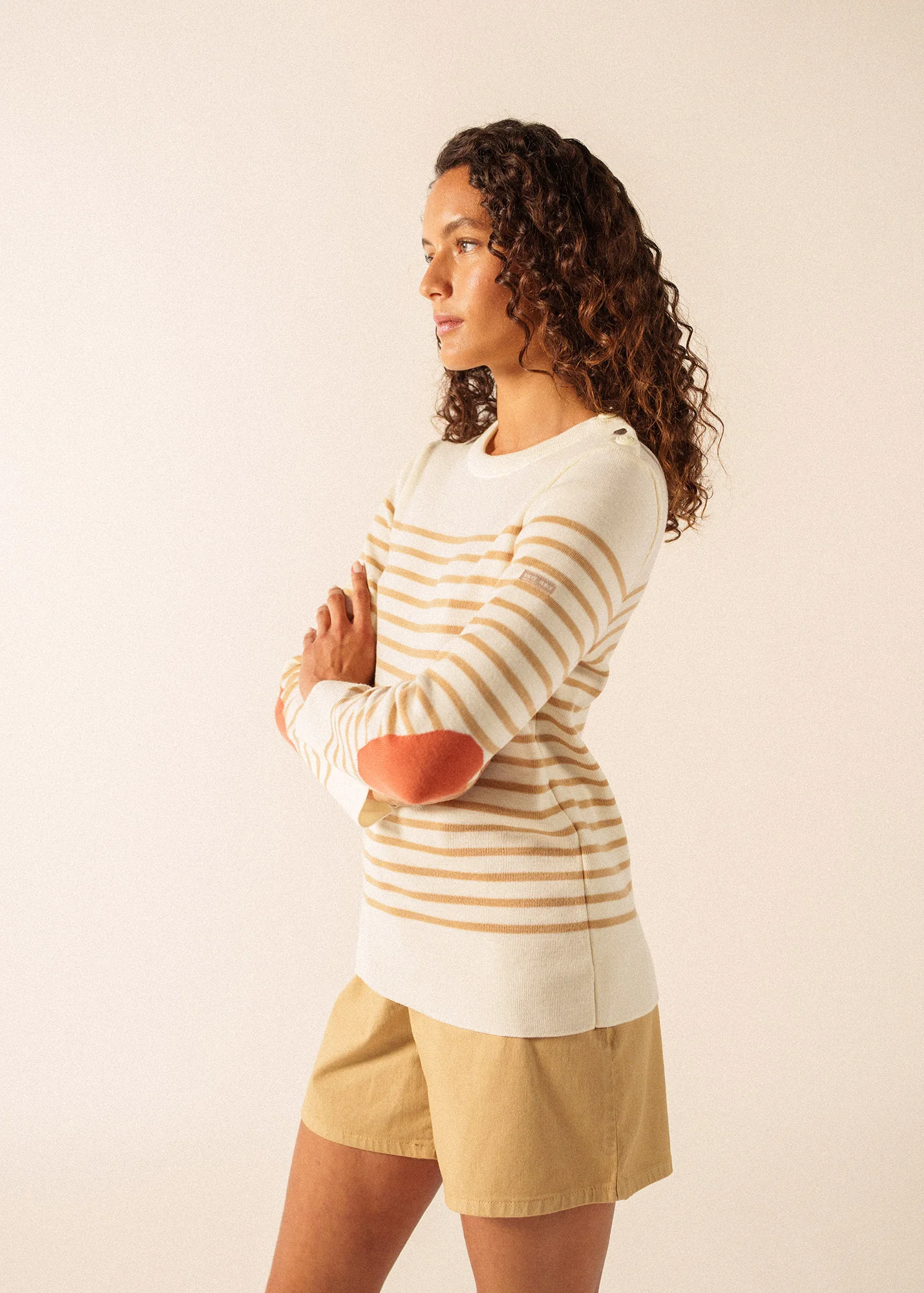 Pull marin Brégançon Pop (BLANC/TOILE/ARGILE) - Image 3