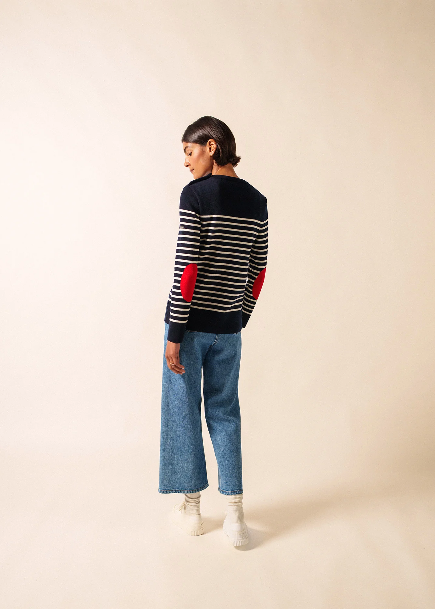 Pull marin Brégançon Pop (NAVY/BLANC/TULIPE) - Image 2