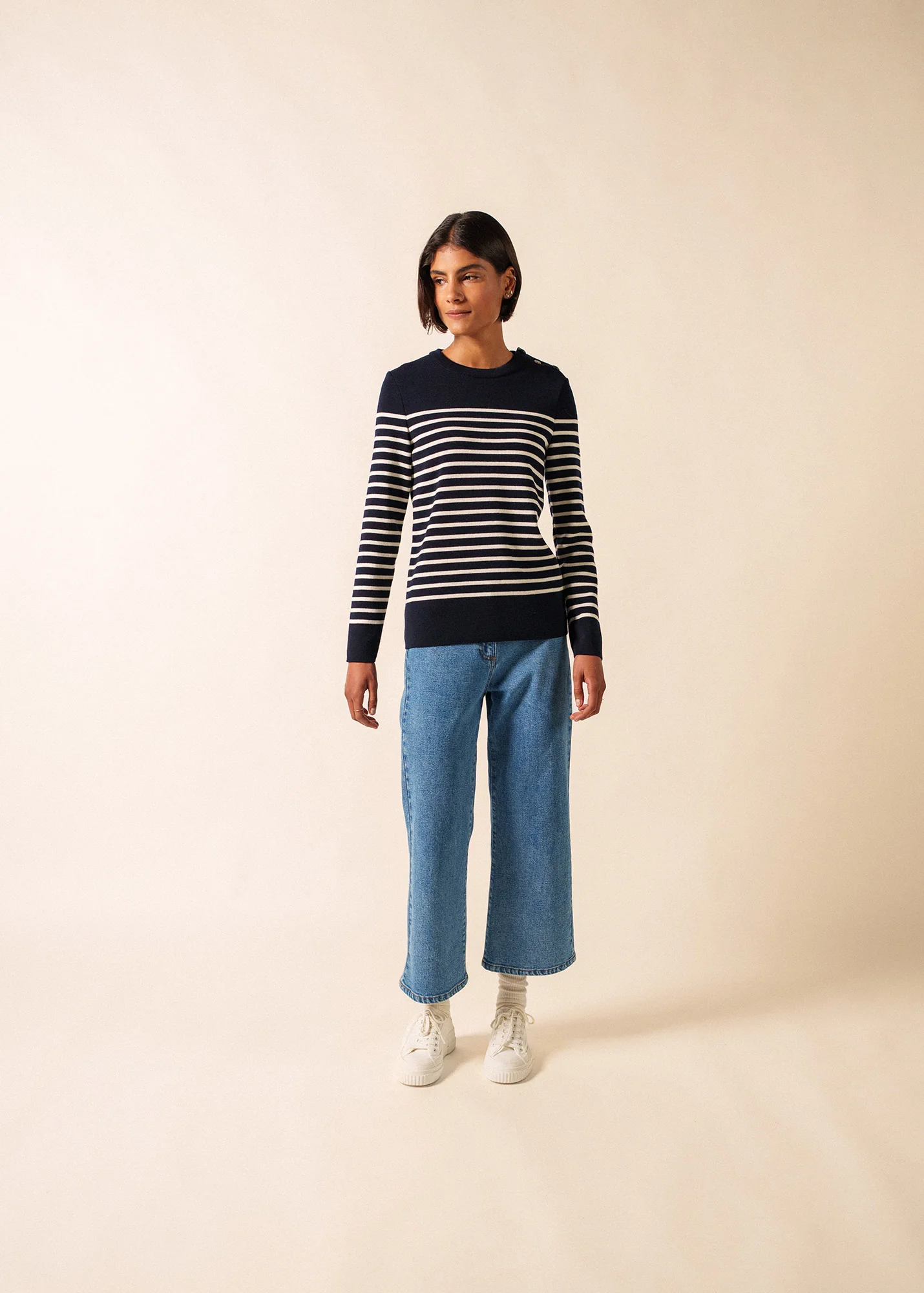 Pull marin Brégançon Pop (NAVY/BLANC/TULIPE) - Image 3