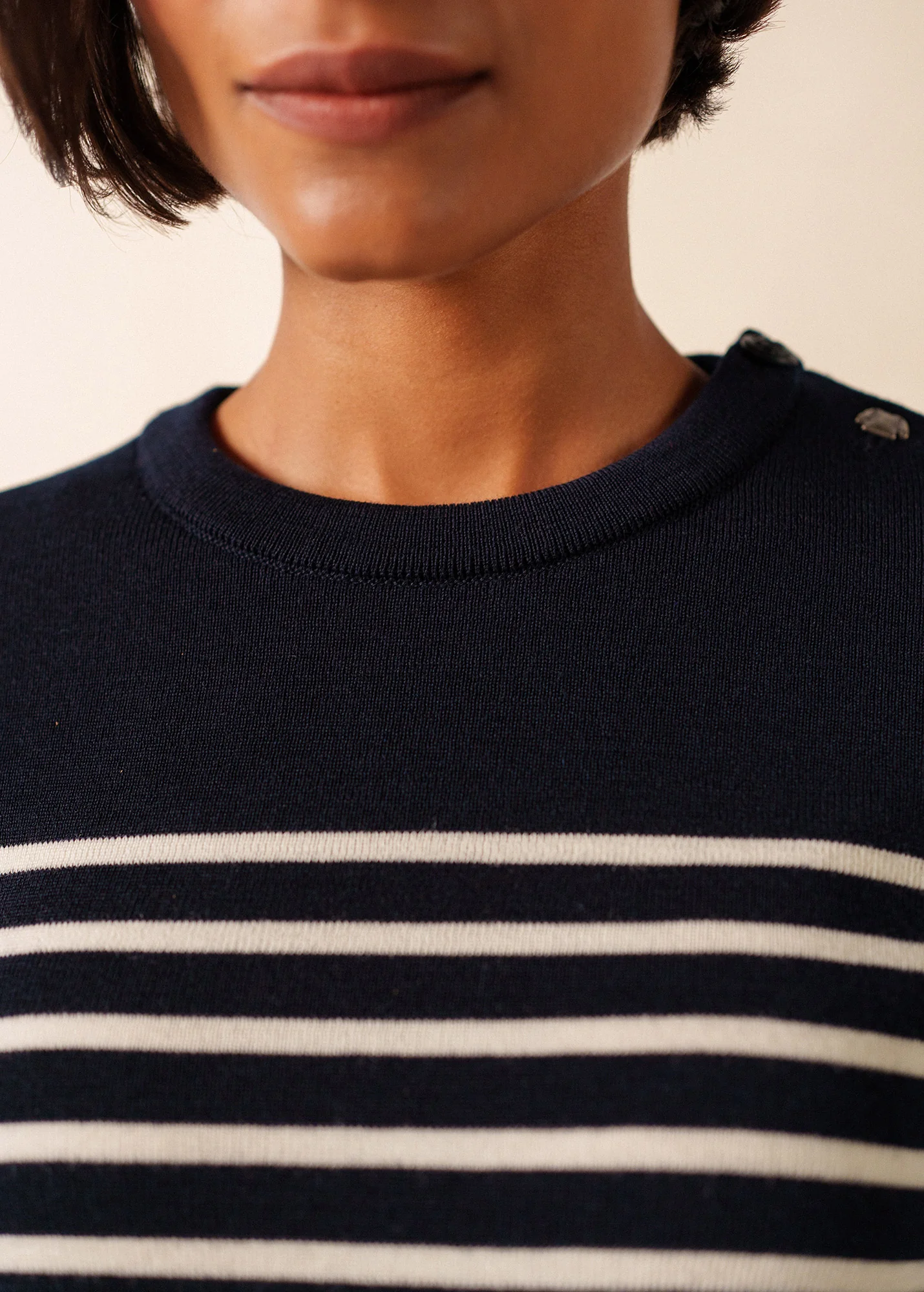 Pull marin Brégançon Pop (NAVY/BLANC/TULIPE) - Image 4