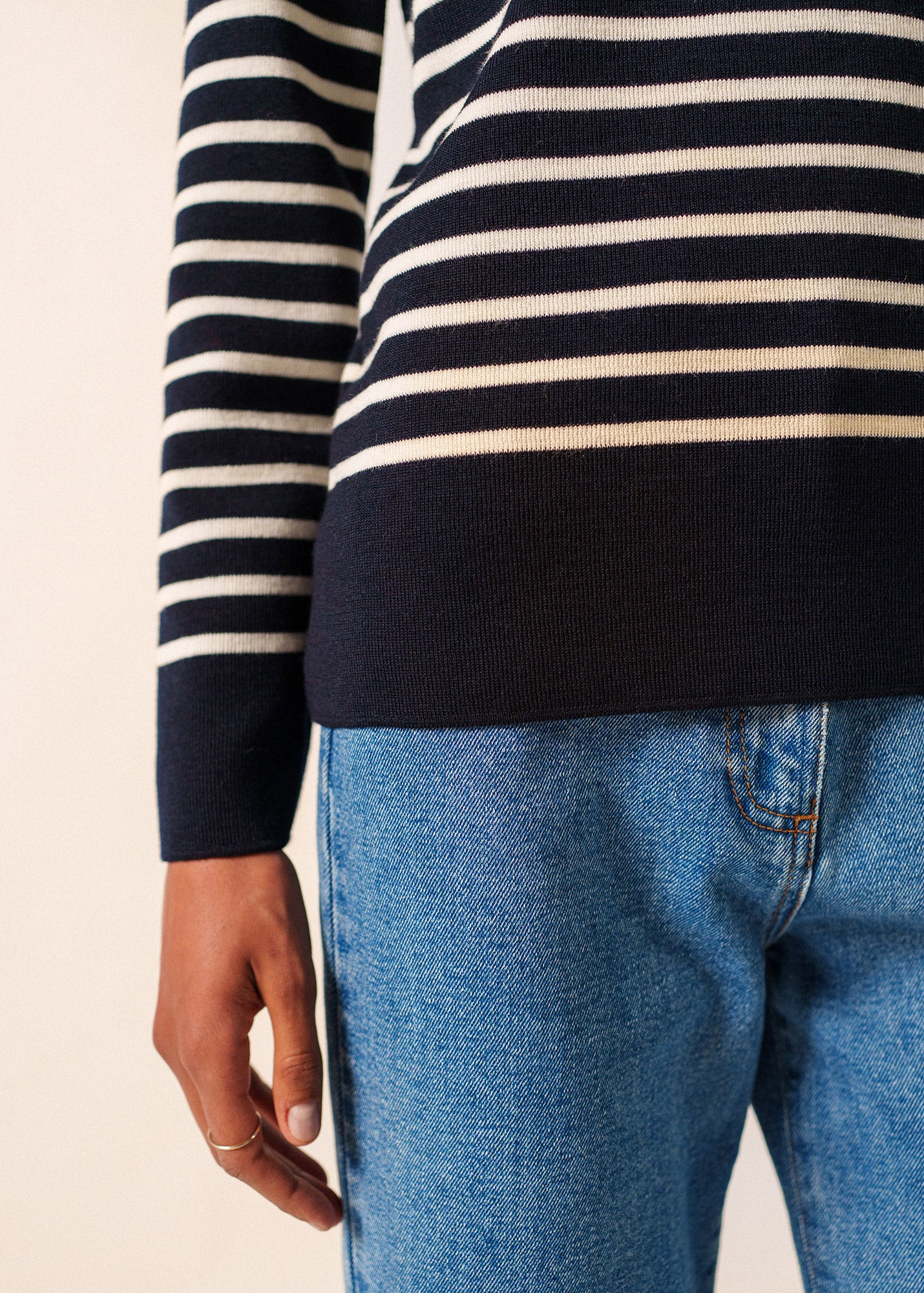 Pull marin Brégançon Pop (NAVY/BLANC/TULIPE) - Image 6