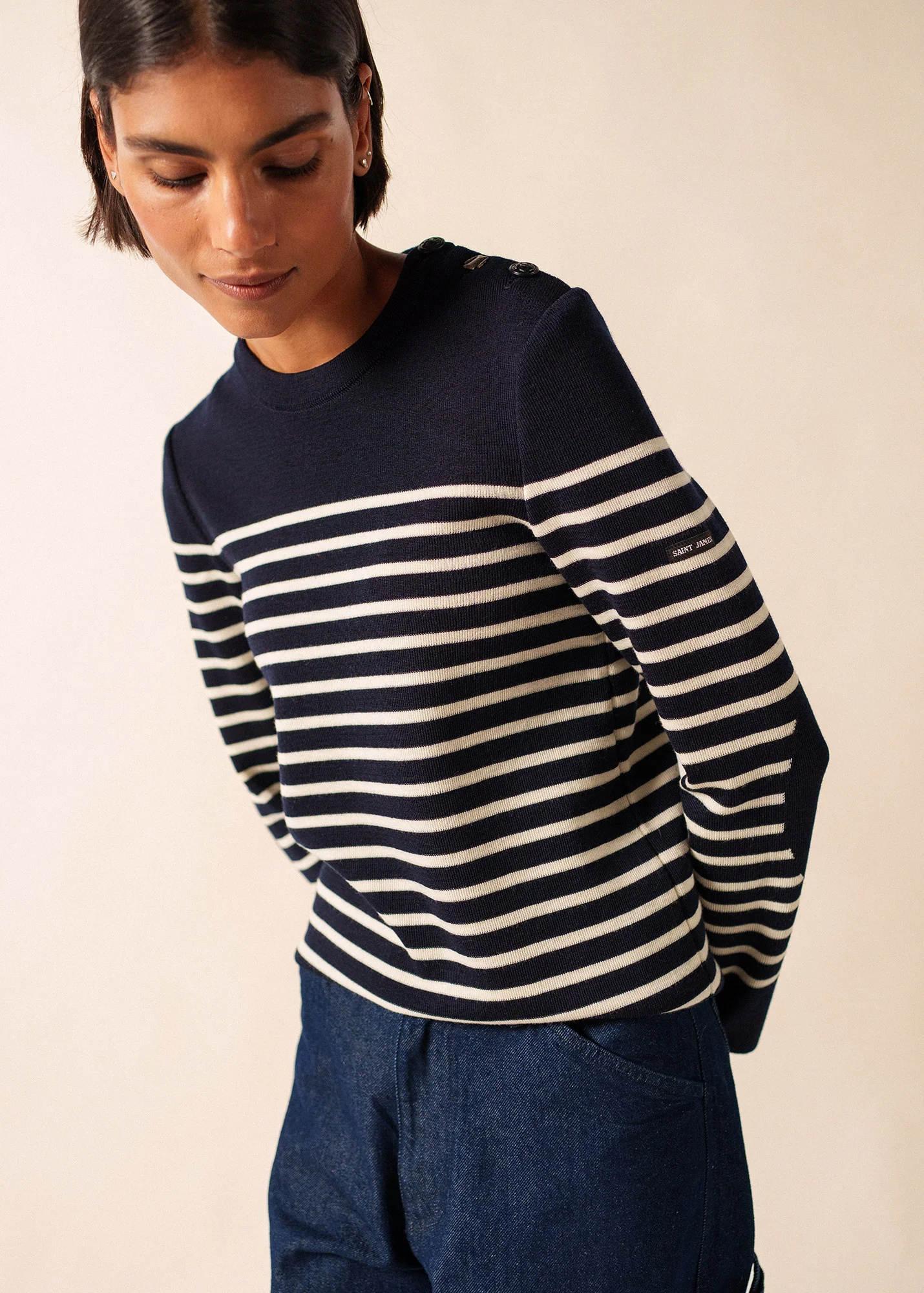 Pull marin Brégançon (NAVY/ECUME) - Image 3