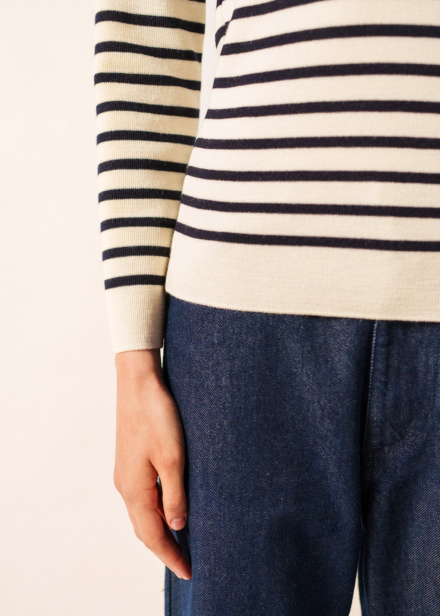 Pull marin Marée (ECUME/NAVY) - Image 5