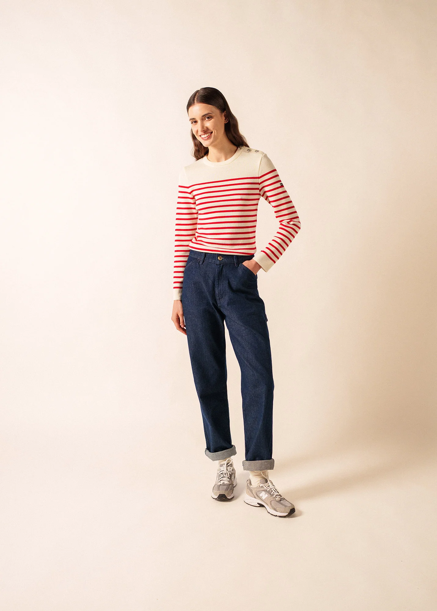 Pull marin Marée (ECUME/TULIPE) - Image 3