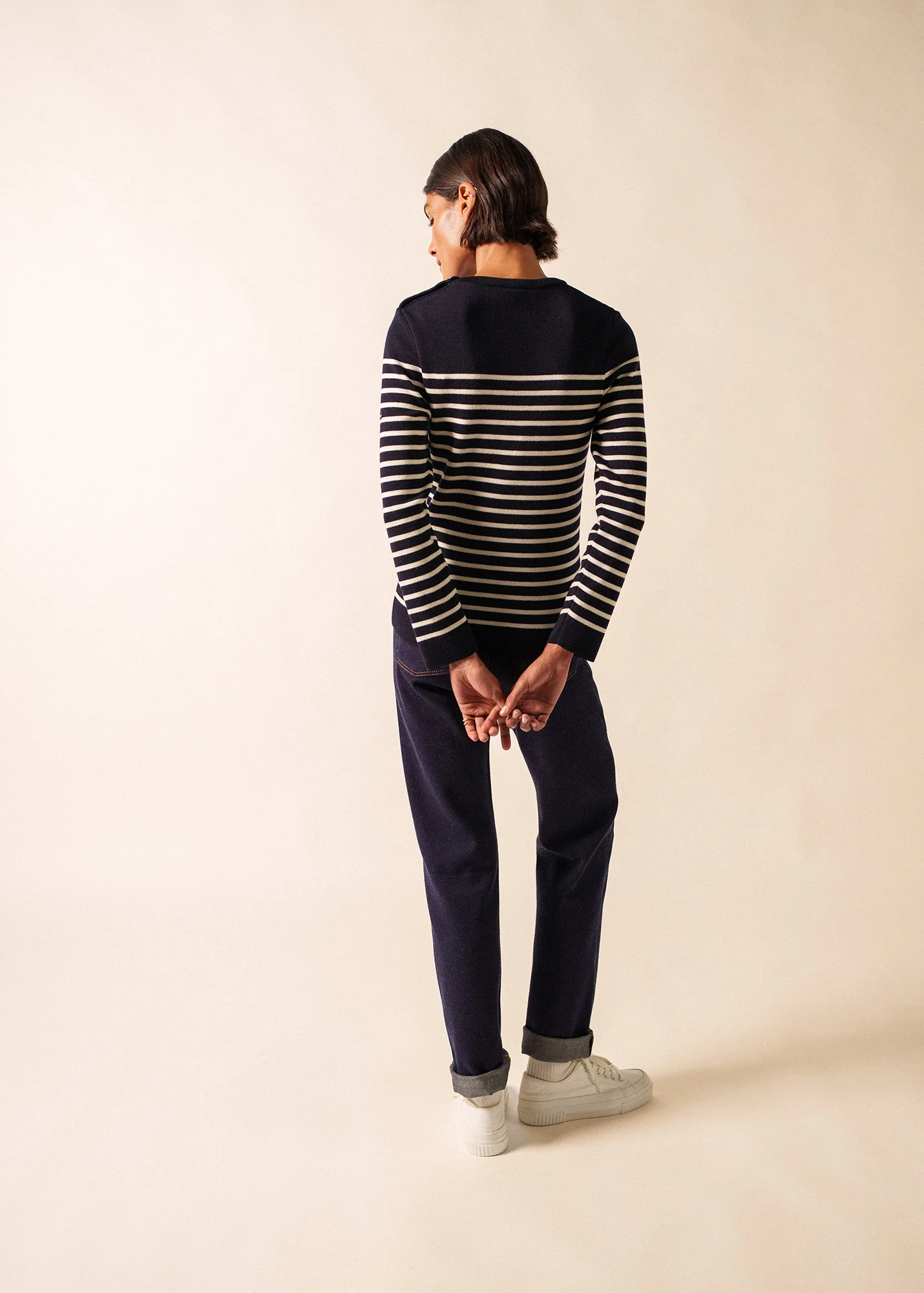 Pull marin Marée (NAVY/ECUME) - Image 2