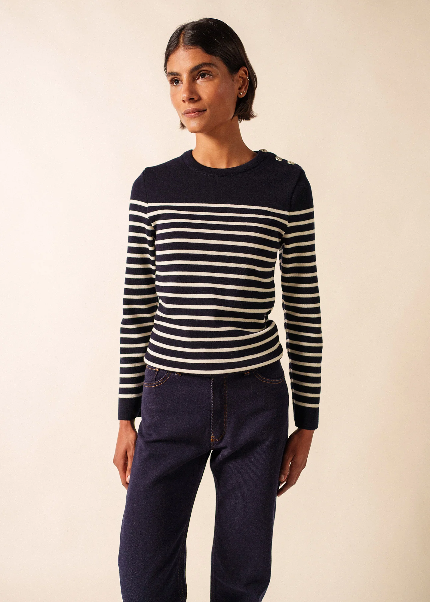 Pull marin Marée (NAVY/ECUME) - Image 3
