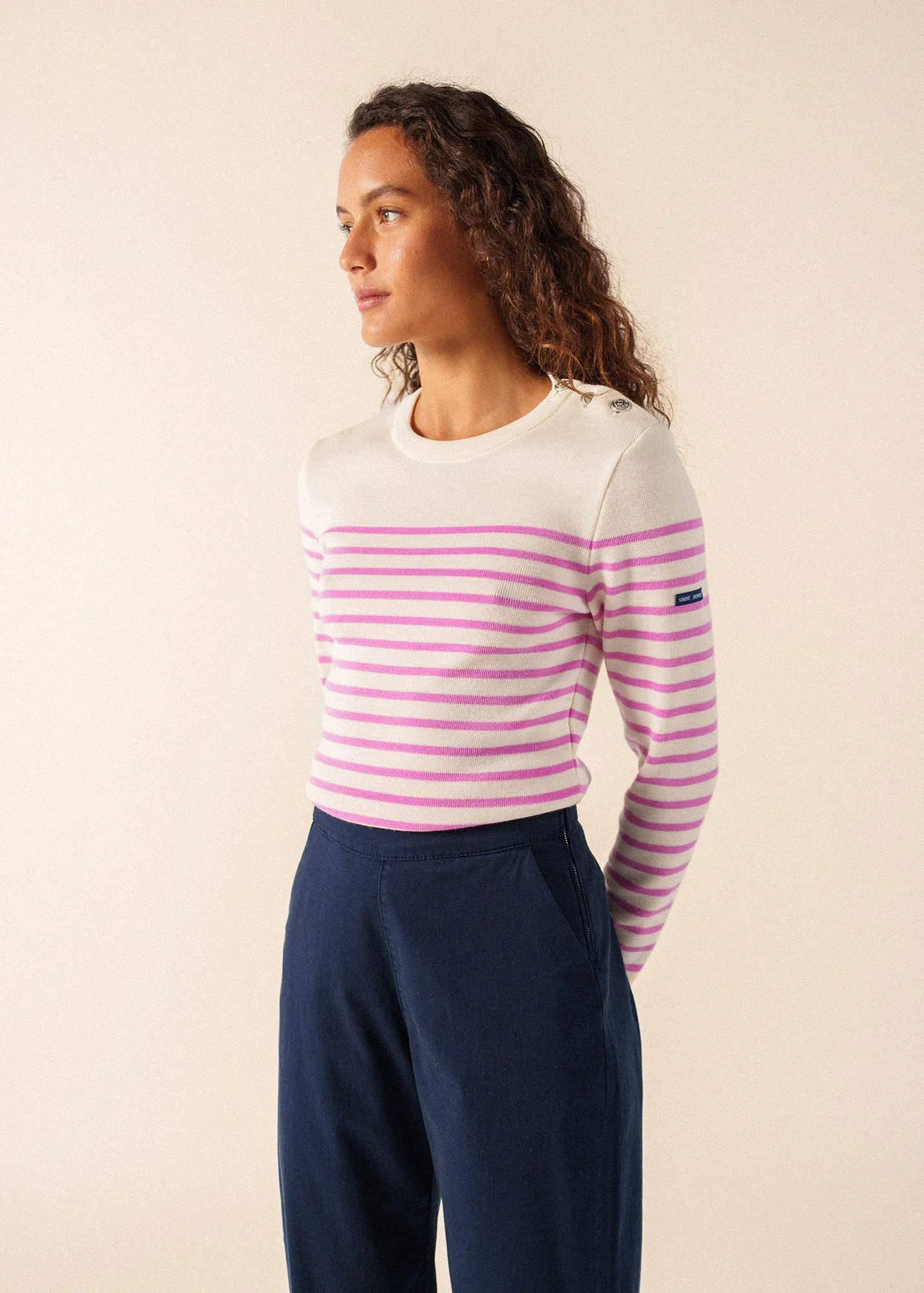 Pull marin Marée (BLANC/NACRE) - Image 3