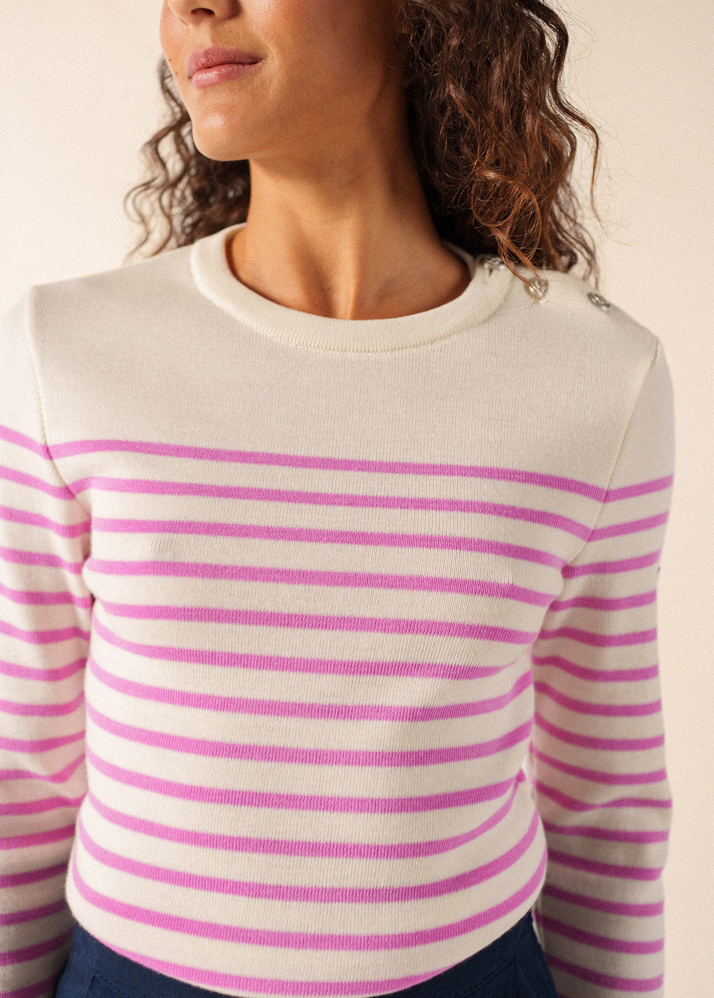 Pull marin Marée (BLANC/NACRE) - Image 4