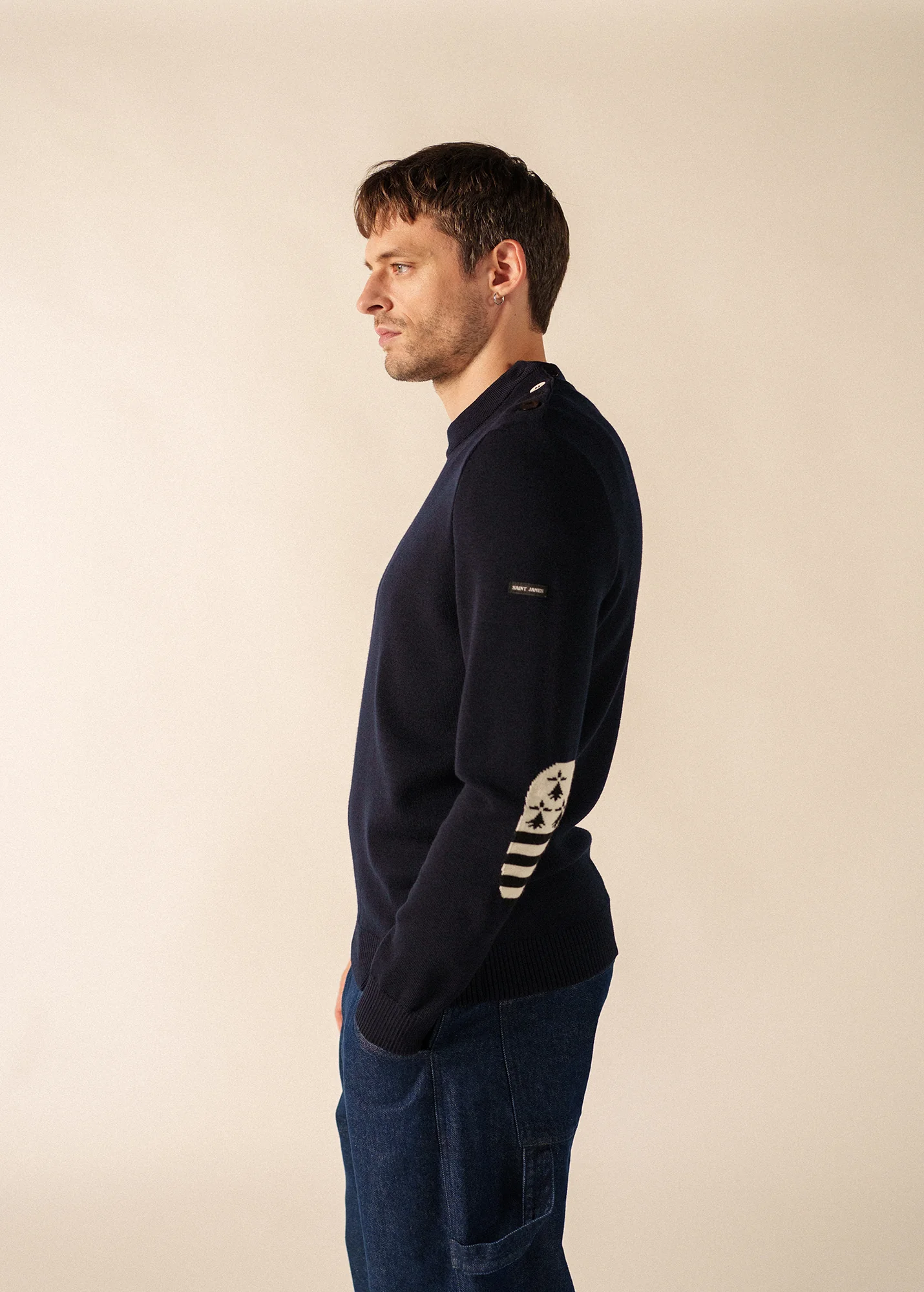Pull Mondiovision Bretagne (NAVY/MULTICO) - Image 3